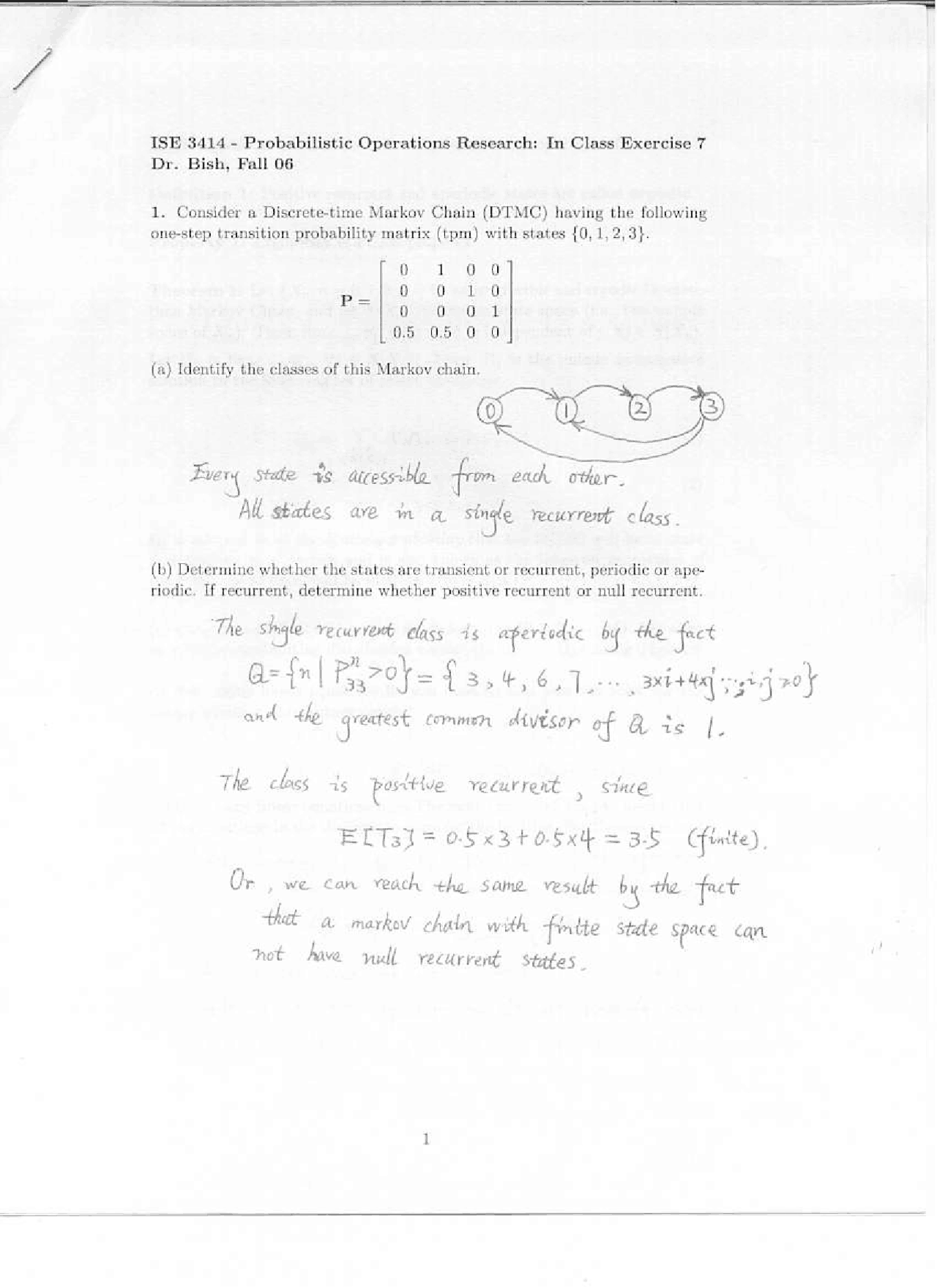 Class Exercise 7 Solutions - Probabilistic Operations Research | ISE ...