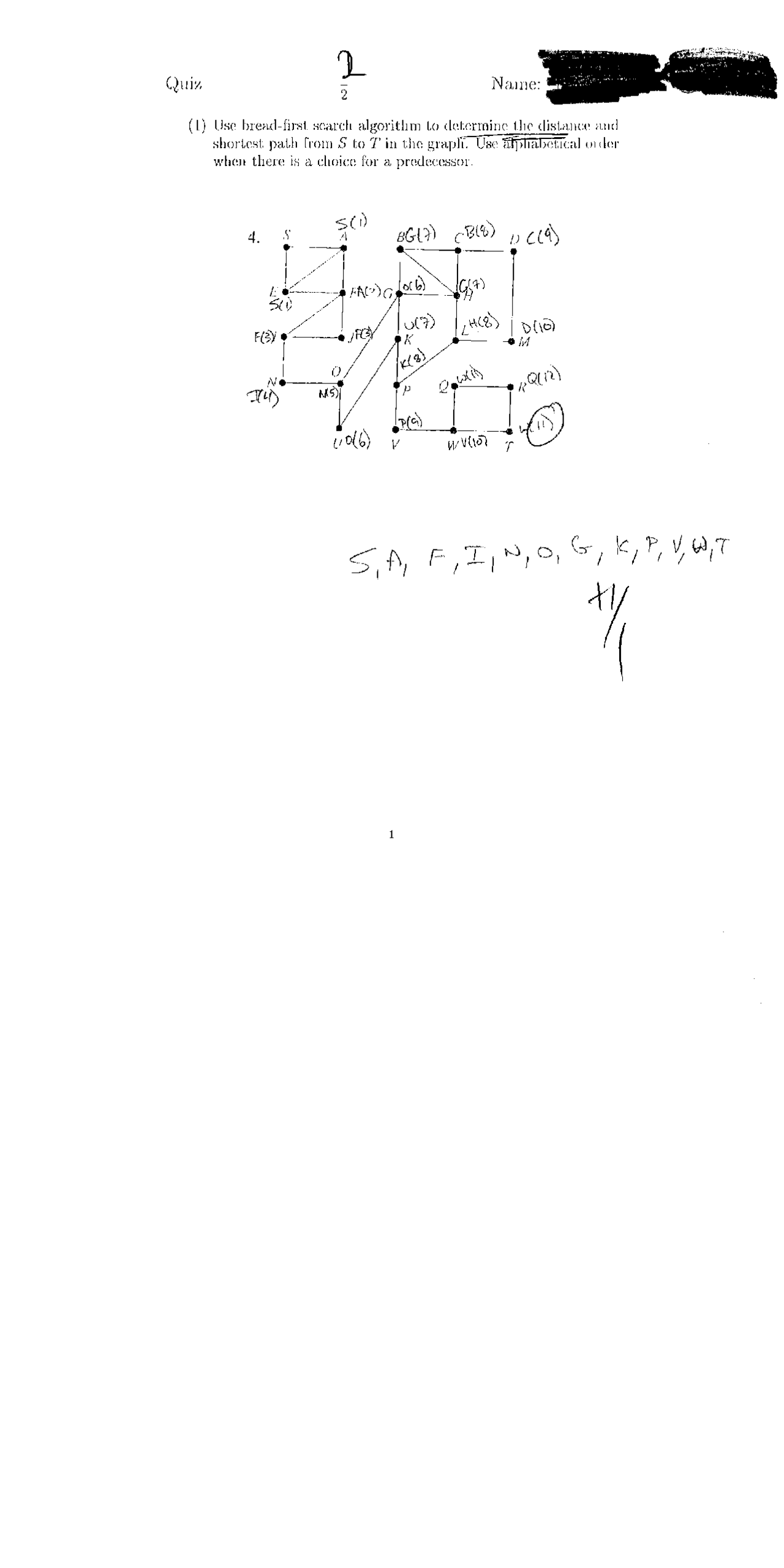 Determine Distance and Shortest Path - Applied Combinatorics | MATH ...