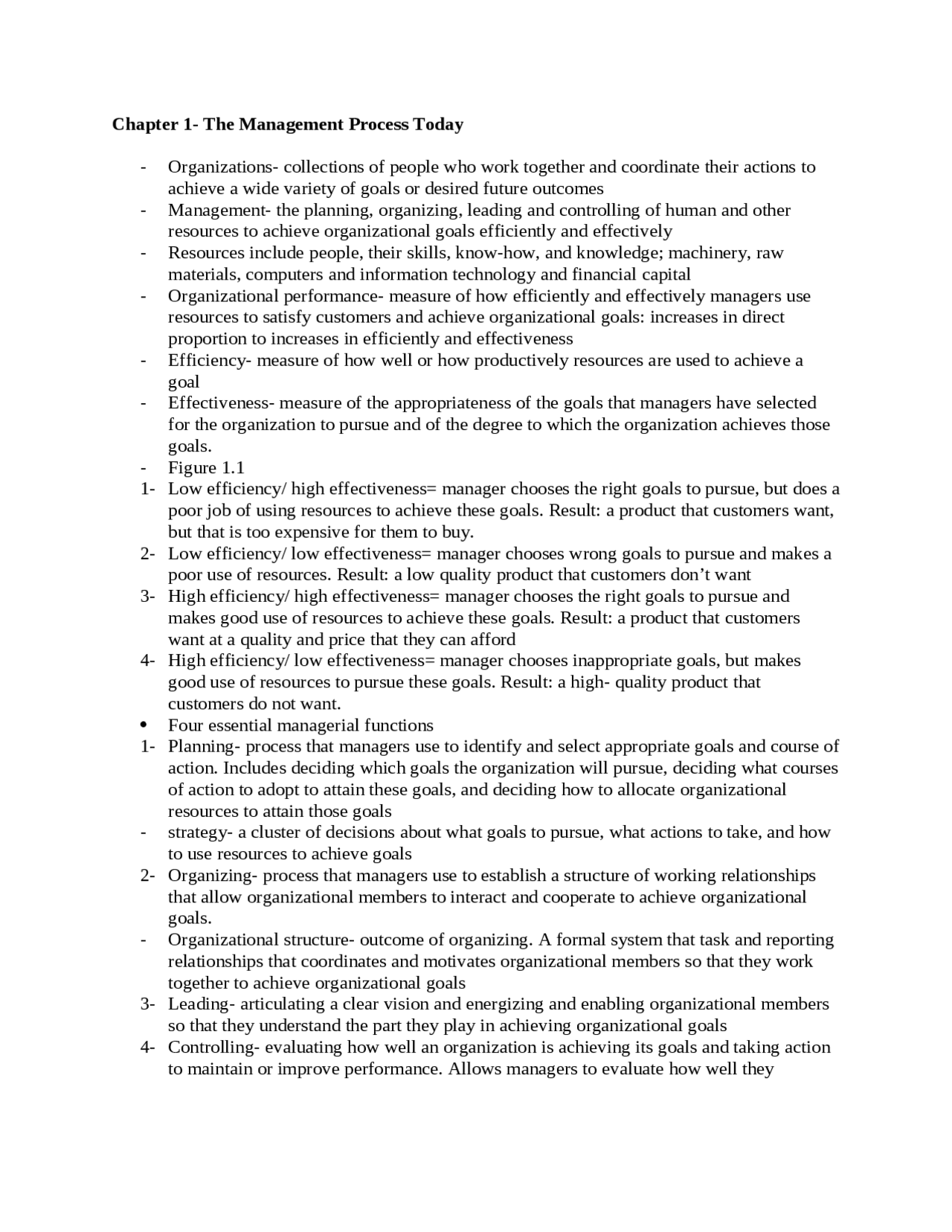 The Management Process Today: Management Theory and Lead Practice | MGT ...