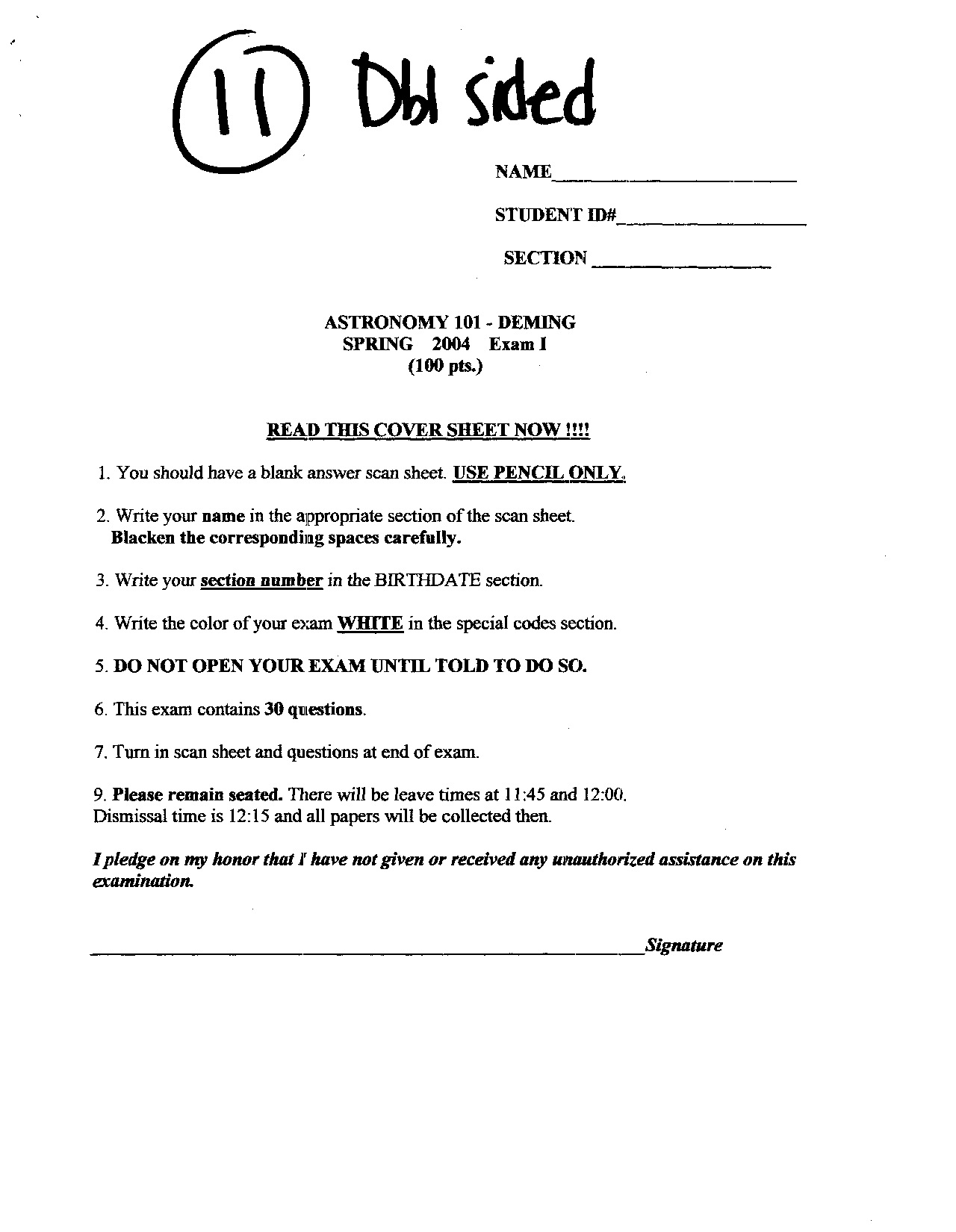 General Astronomy Exam 1 30 Questions Astr 101 Docsity