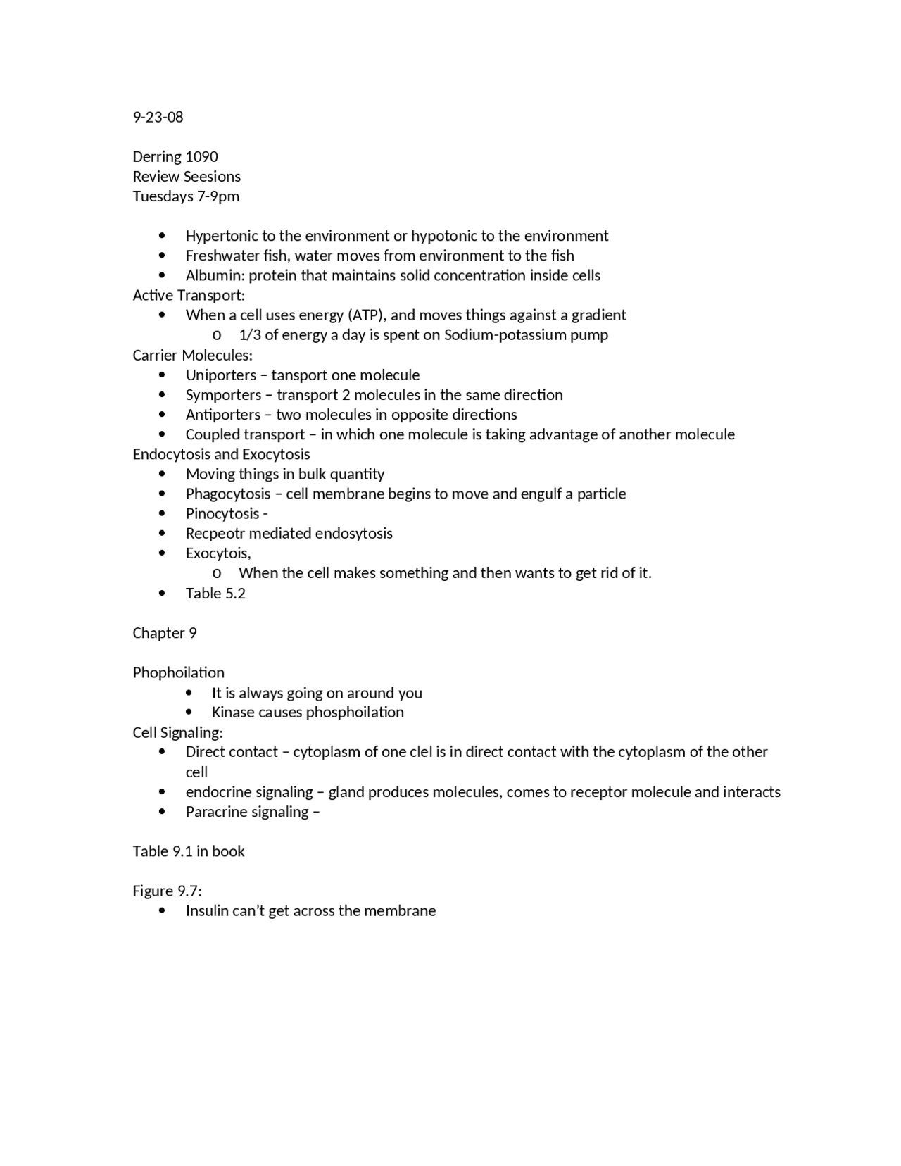 Review Sheet for Principles of Biology | BIOL 1105 - Docsity