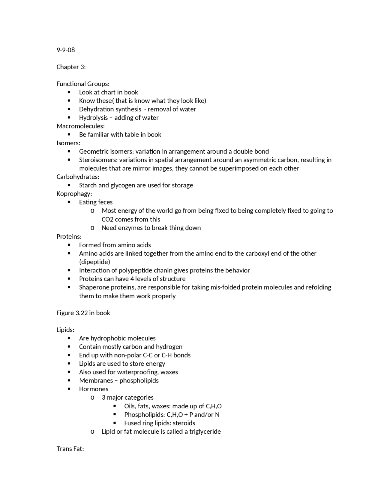 Functional Groups - Principles of Biology | BIOL 1105 - Docsity