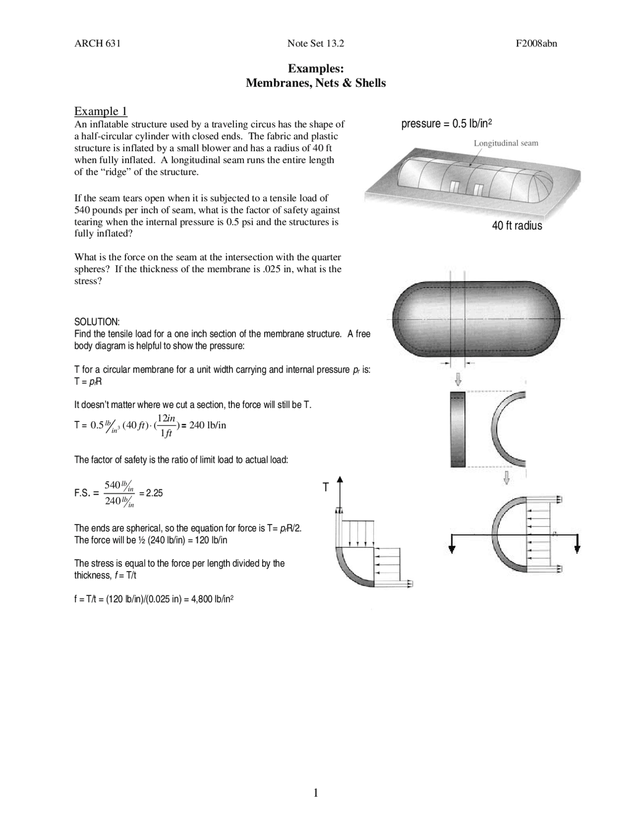 Membranes, Nets and Shells | Applied Architectural Structures | ARCH ...