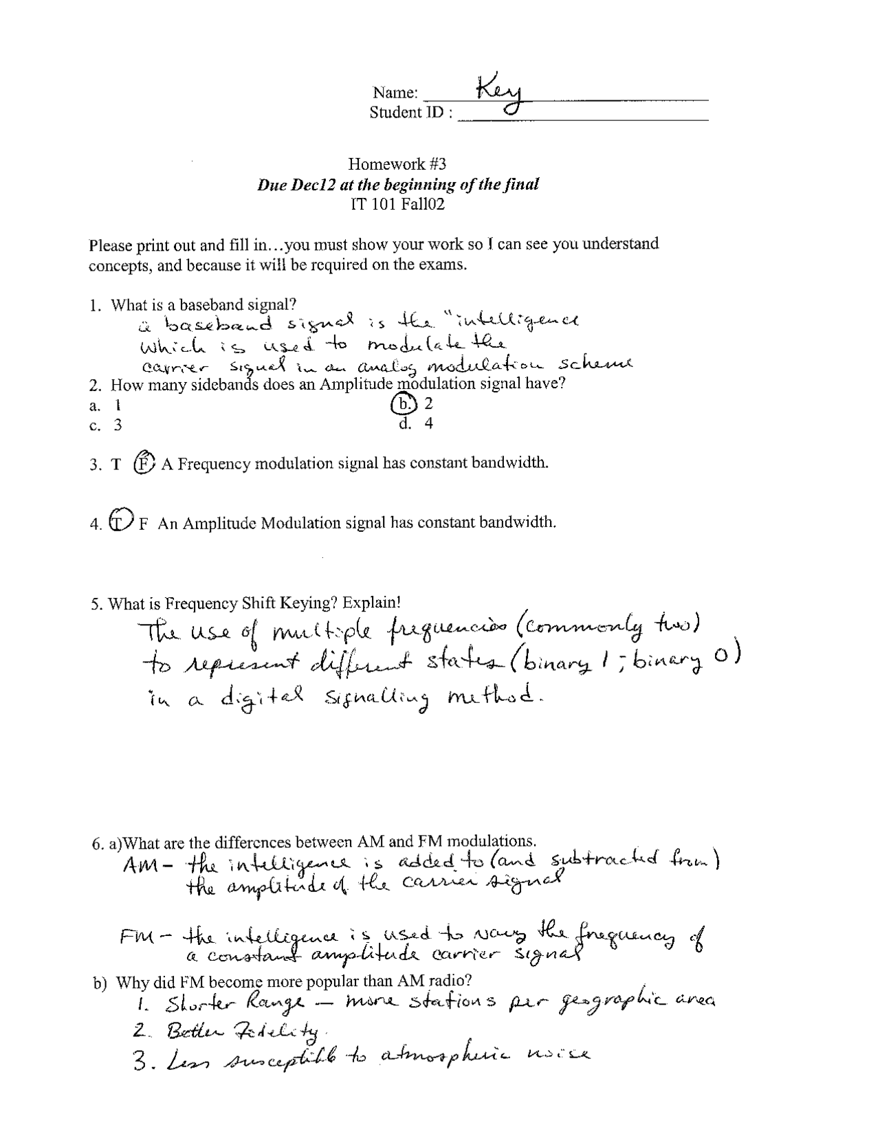 Solved Homework 3 - Introduction to Information Technology | IT 101 ...