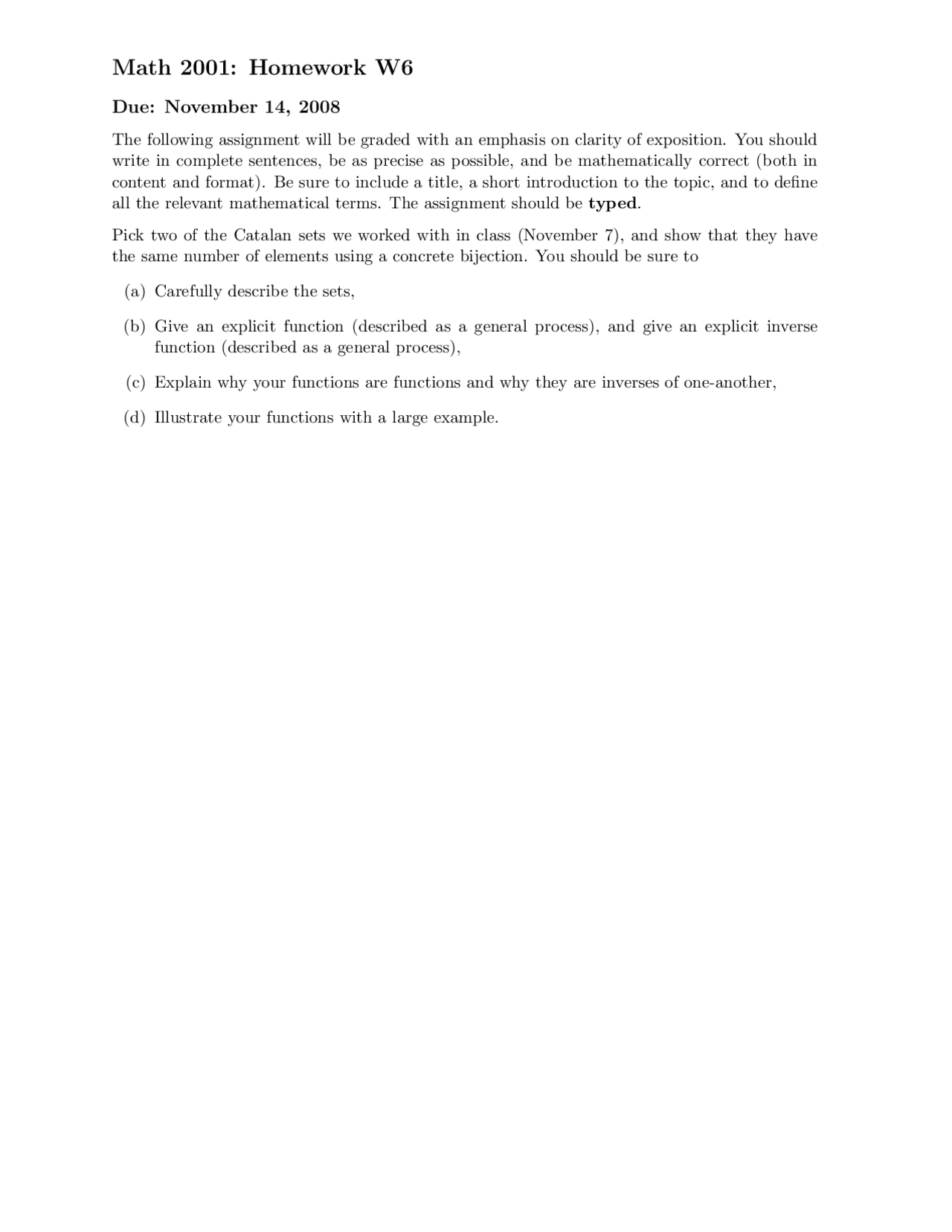 Disorganized Math Homework Example Homework 6 Questions Unsolved - Introduction to Discrete Mathematics ...