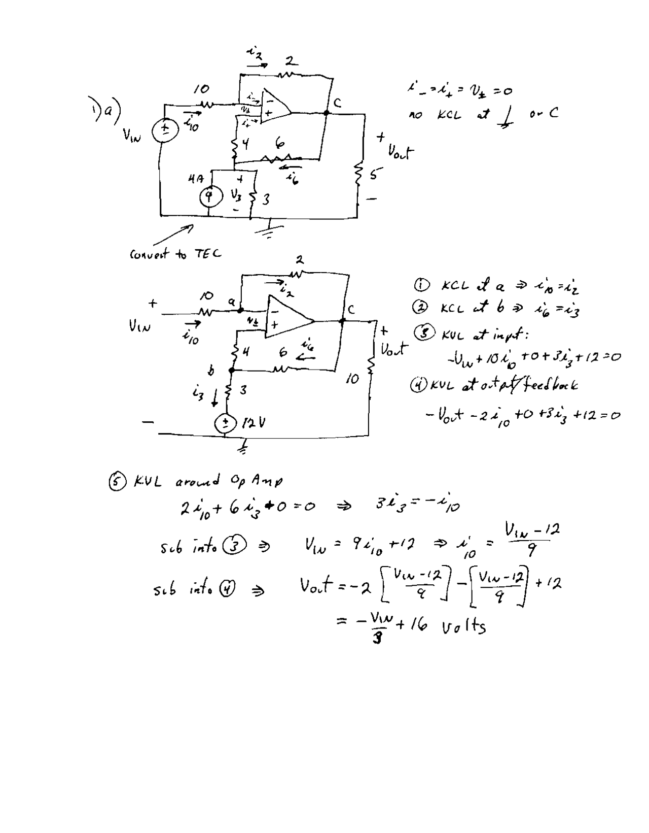 Practice Problems for Exam on Electric Circuit Analysis | ECE 280 ...