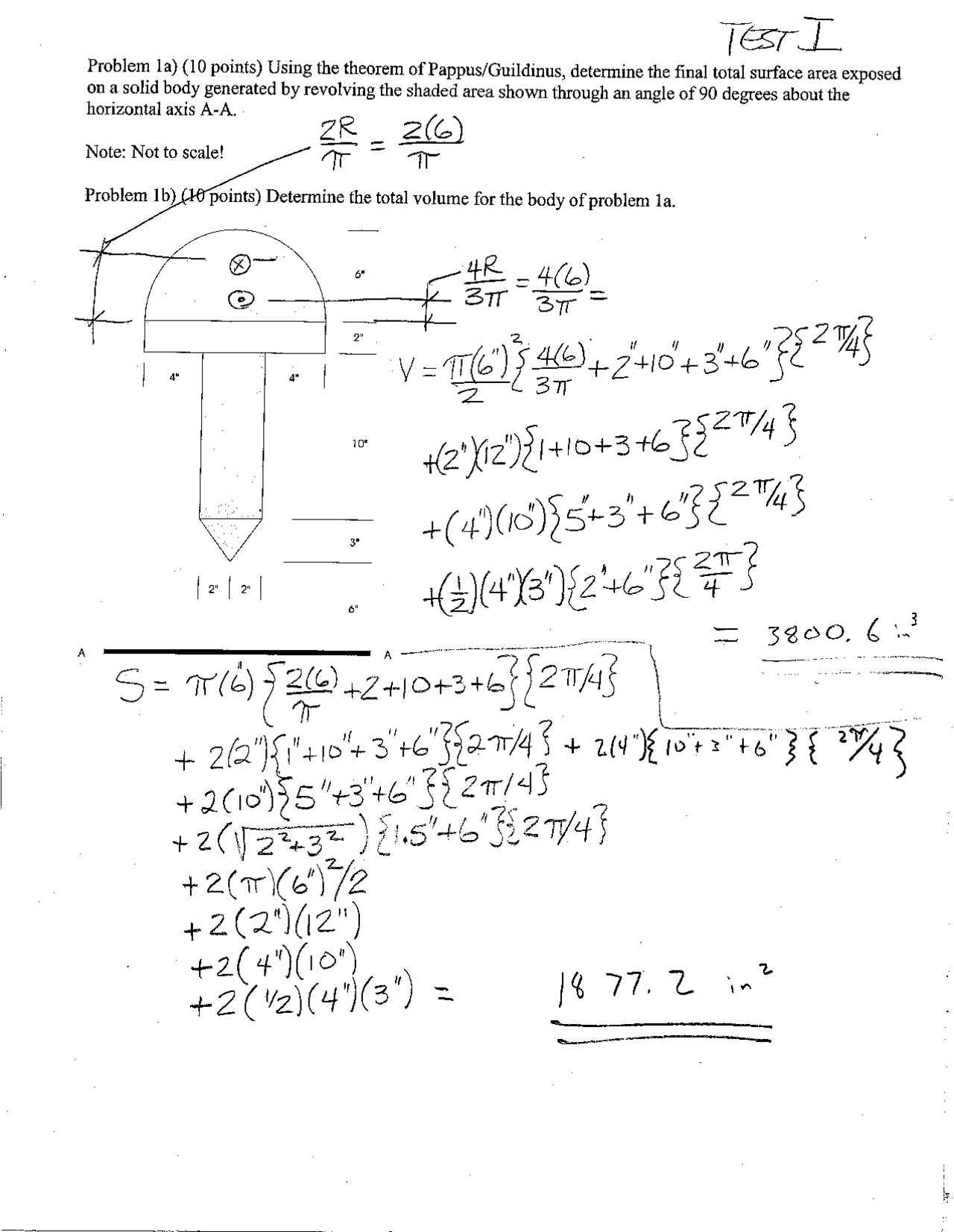 Statics Cve Course Test 1 Problems with Solutions - Statics | CVEN 221 - Docsity