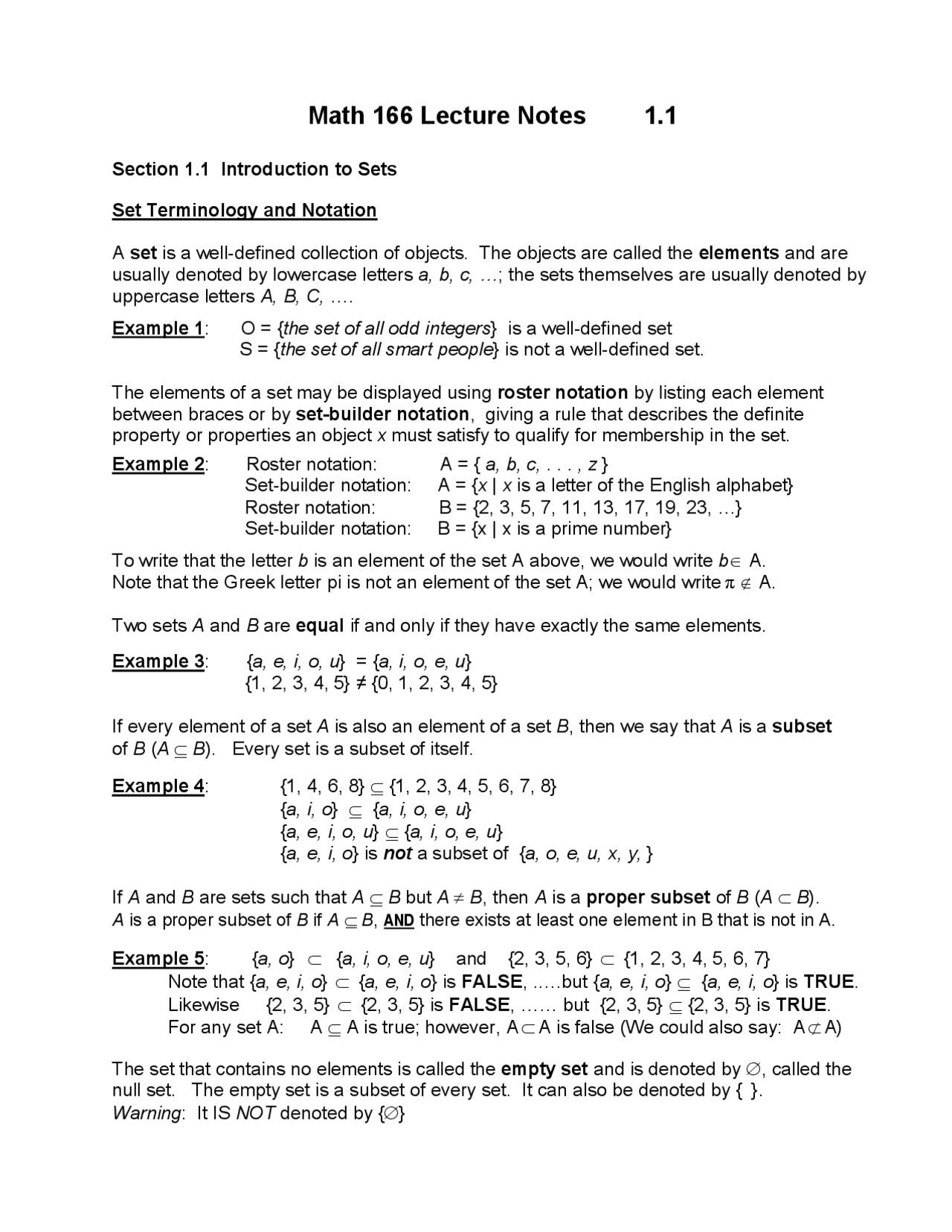 Lecture Notes: Introduction to Sets | Contemporary Math II | MATH 166 ...