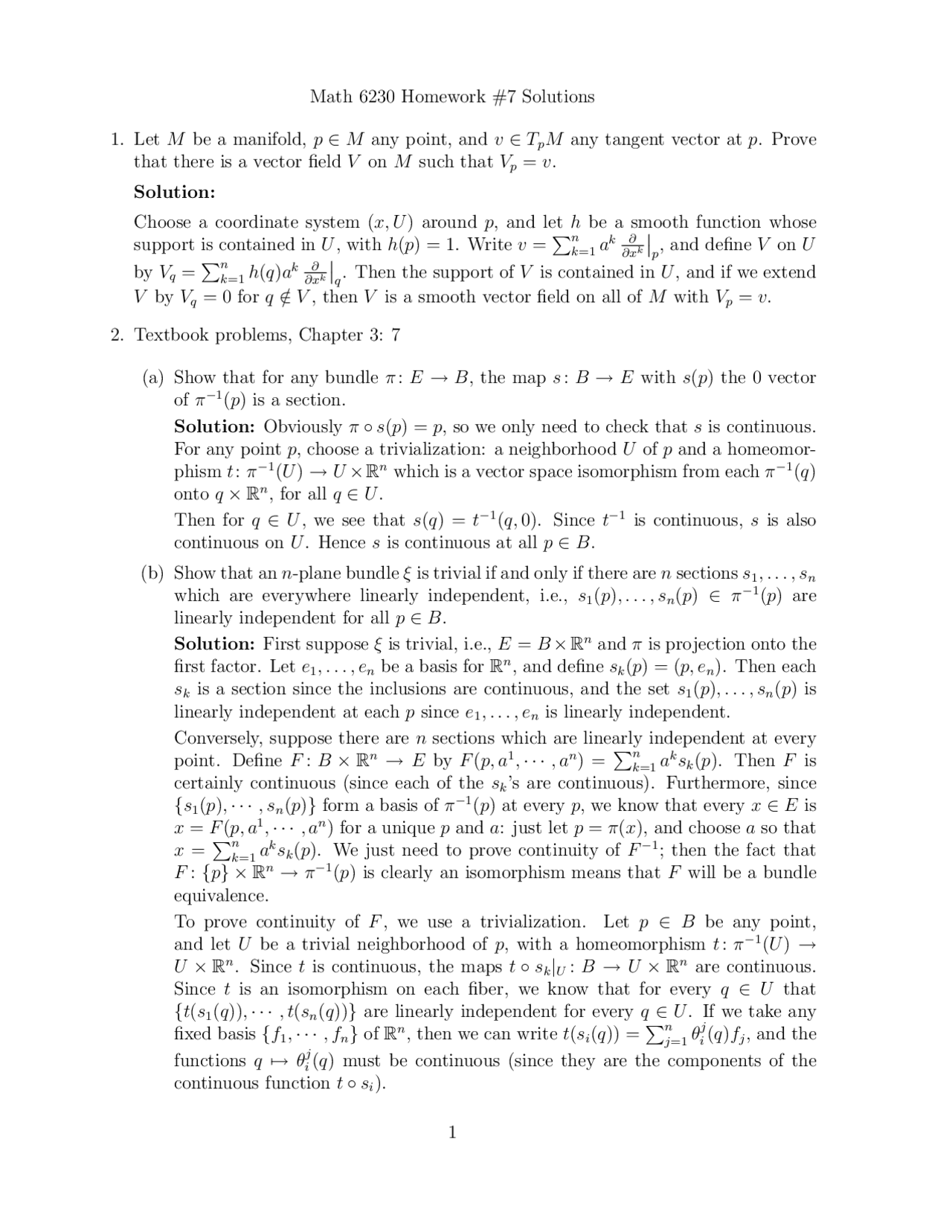 Homework 7 with Solutions - Introduction to Differential Geometry 1 ...
