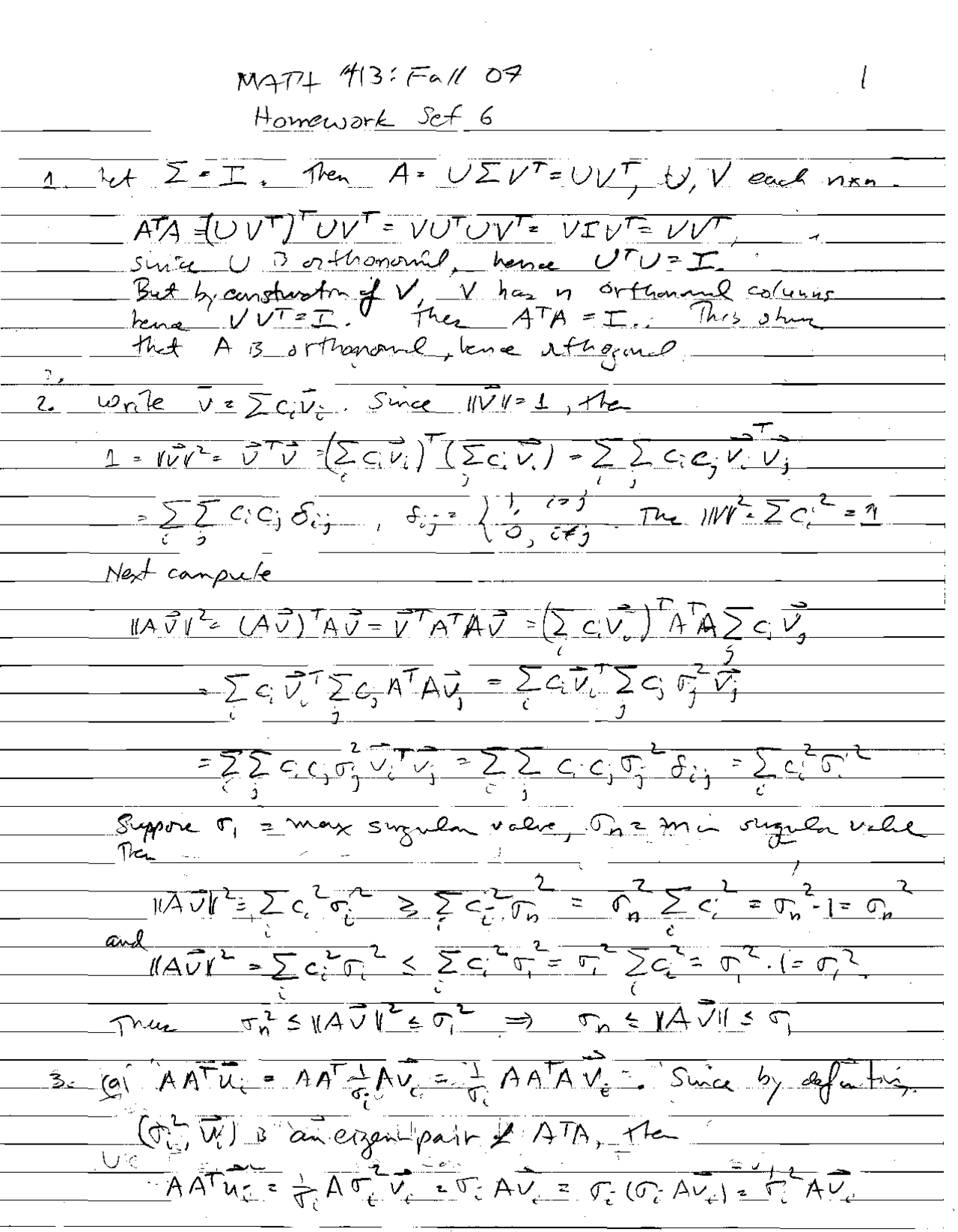 Homework Set 6 with Solution for Modern Applied Mathematics I | MATH ...