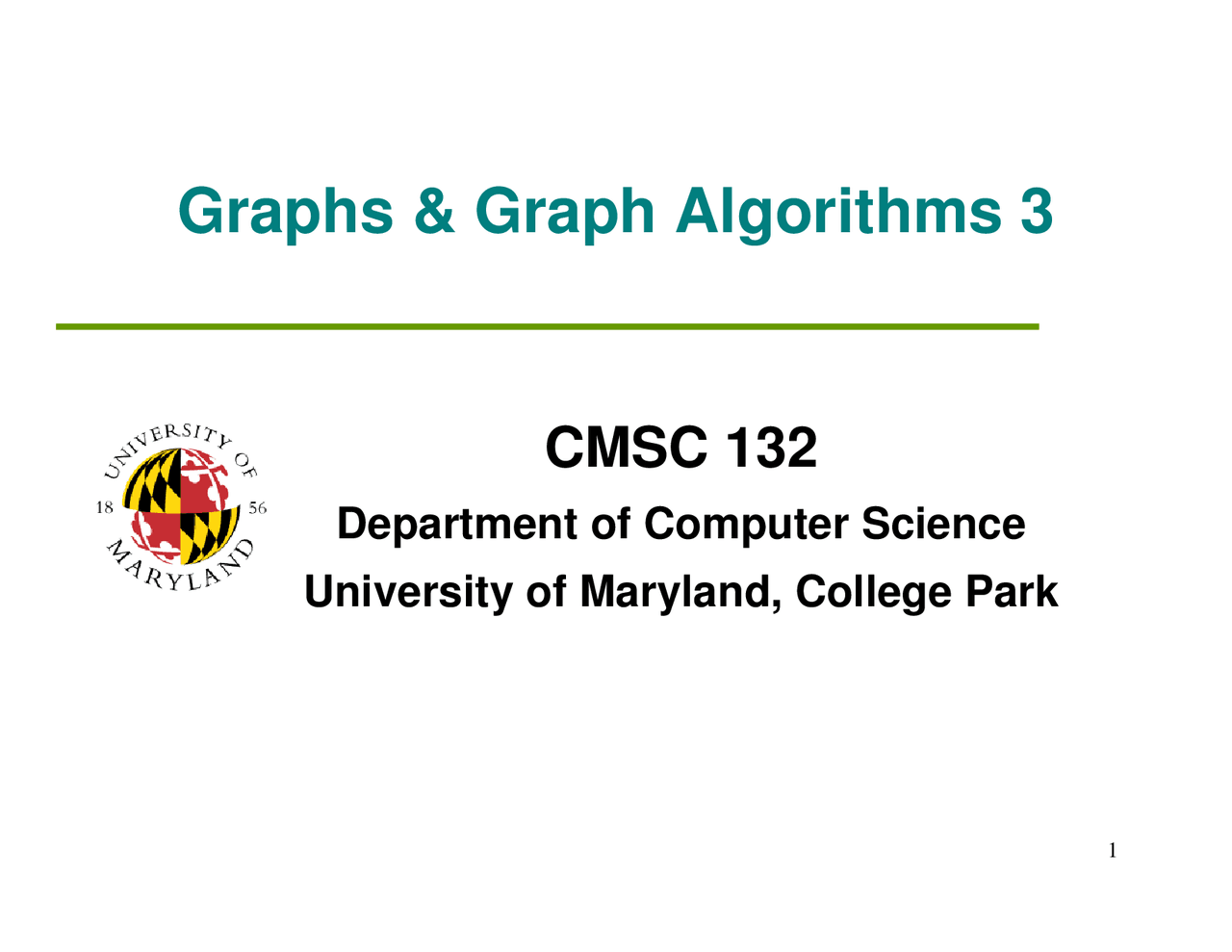 module 3 implementing algorithms in graphs ... Graph Algorithms 3 - Object-Oriented Programming II - Notes | CMSC 132 ...