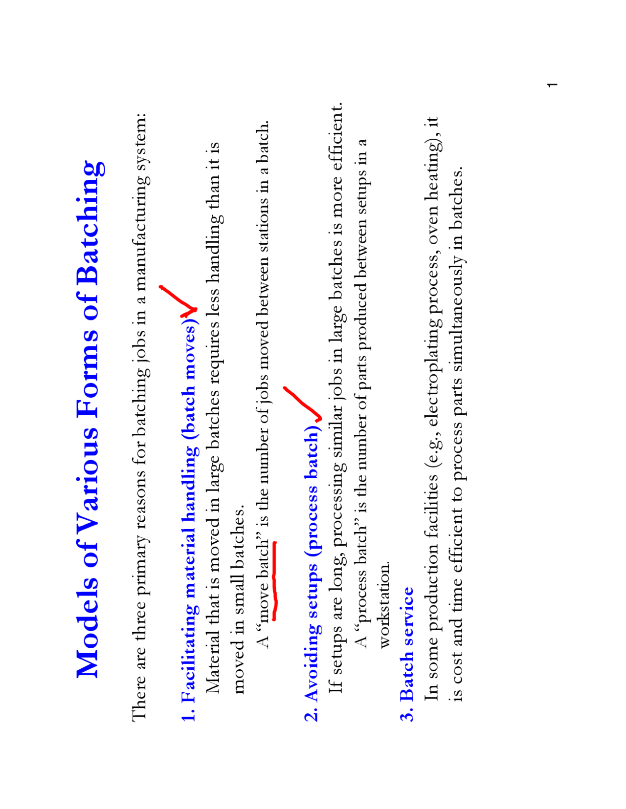 Models of Various Forms of Batching - Production System Operation ...
