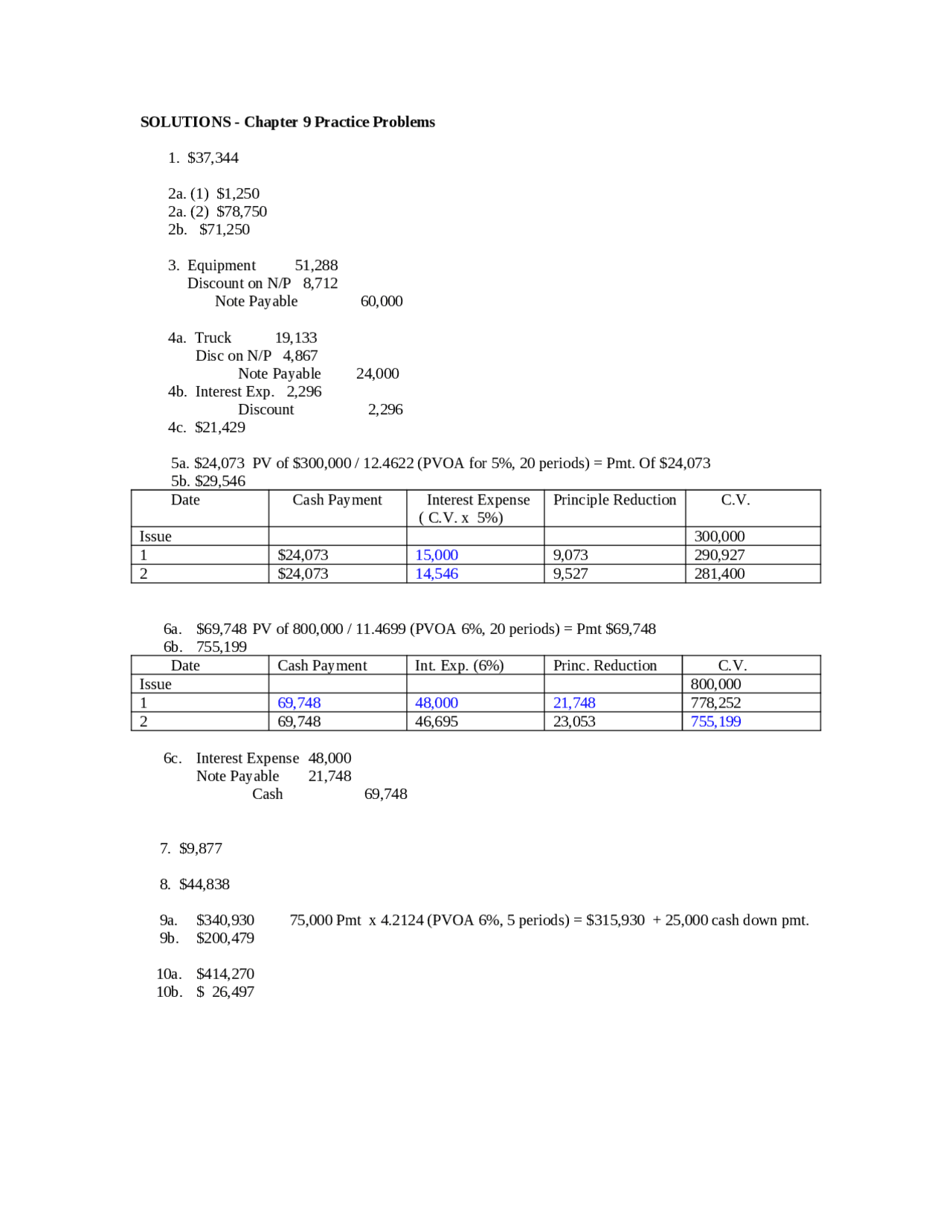 Accounting Problem Chapter 9 Practice Problems Chapter 9 Solutions - Introduction to Accounting ...