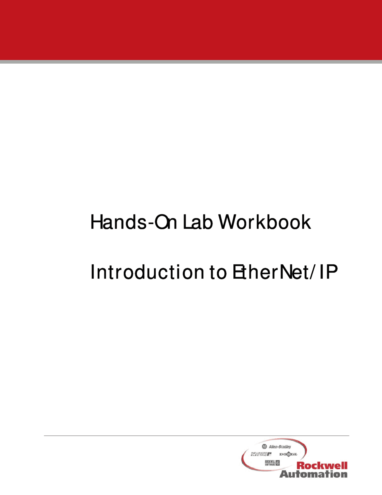 Introduction to EtherNet/IP Hands-On Lab: Configuring IP Addresses and ...