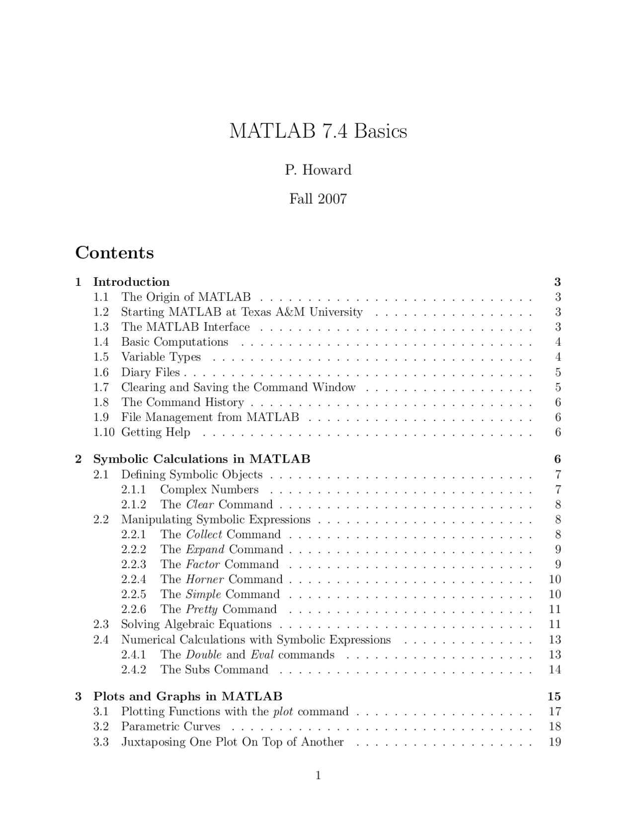 Class Notes for Mathematics | Basics | Math Modeling | MATH 442 - Docsity