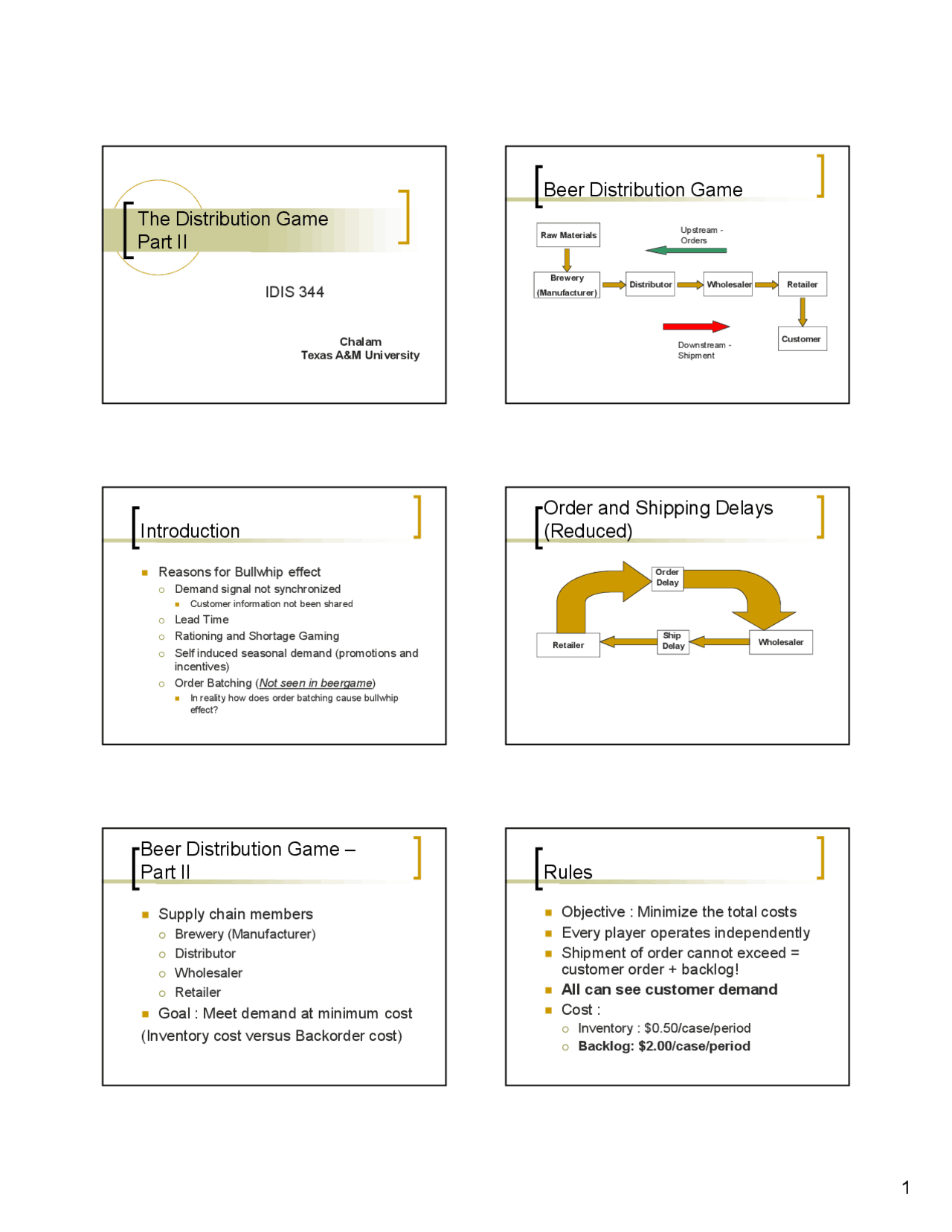 The Distribution Game - Distributed Control Systems | IDIS 344 - Docsity
