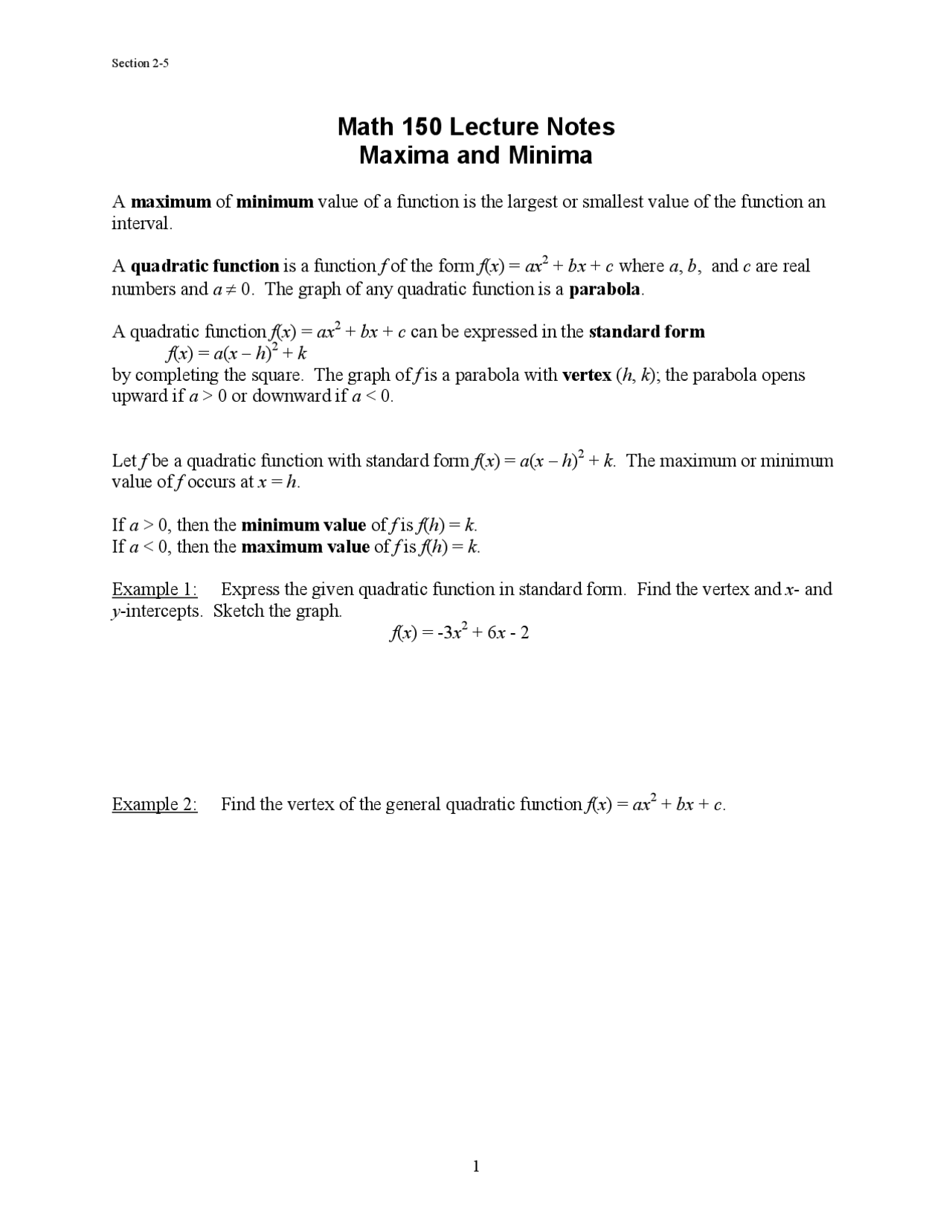 Maxima and Minima in Functions Trigonometry and Linear System | MATH ...