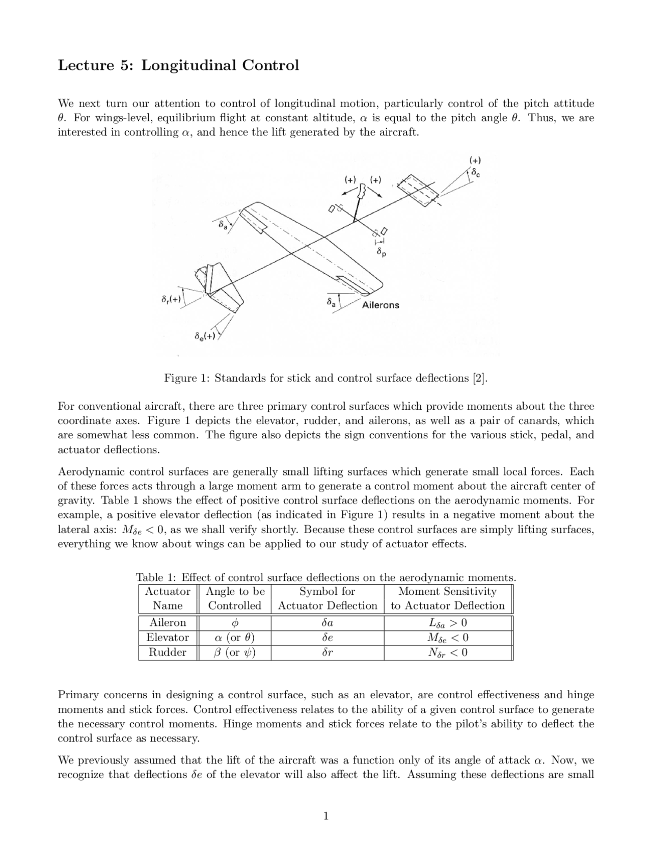 Lecture 5: Longitudinal Control - Stability and Control | AOE 3134 ...