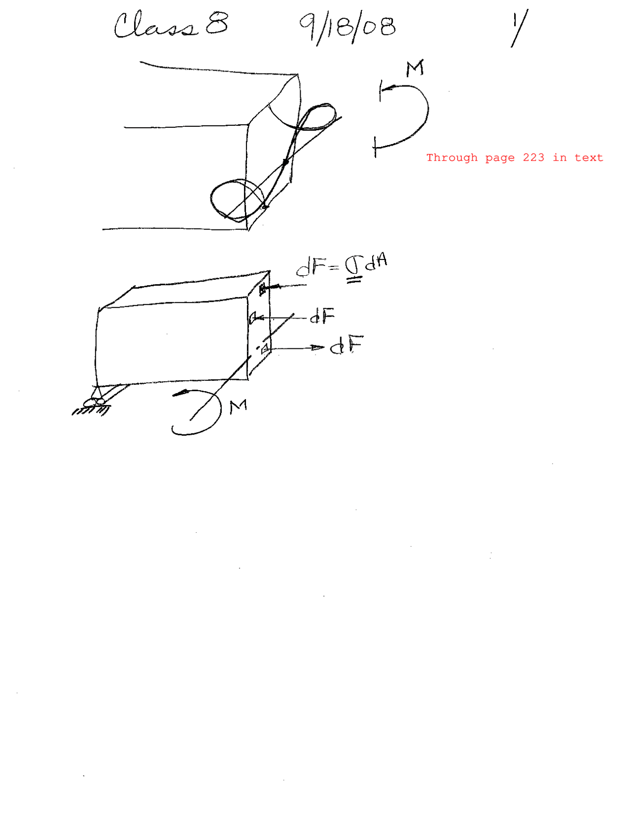 Handwritten Notes on Mechanics of Materials | CVEN 305 - Docsity
