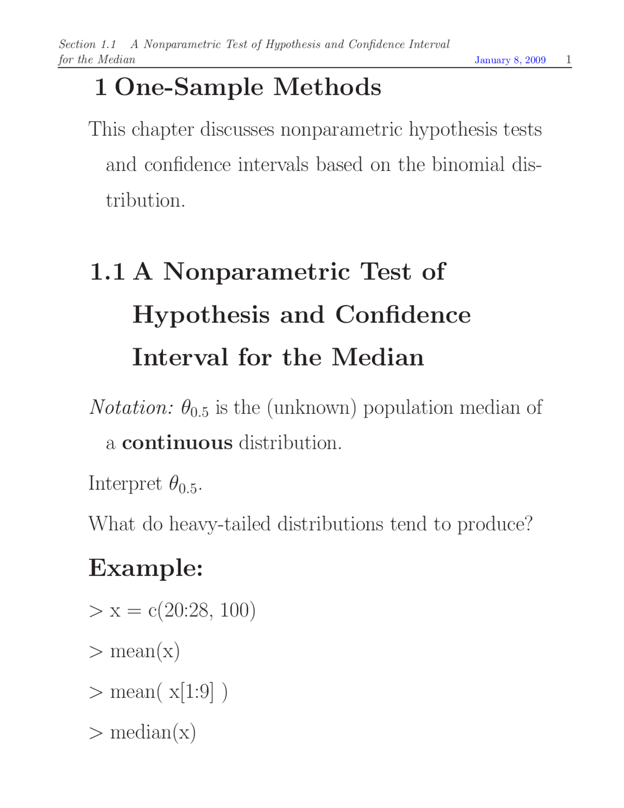 Notes on Applications of Nonparametric Statistics - Binomial Test ...