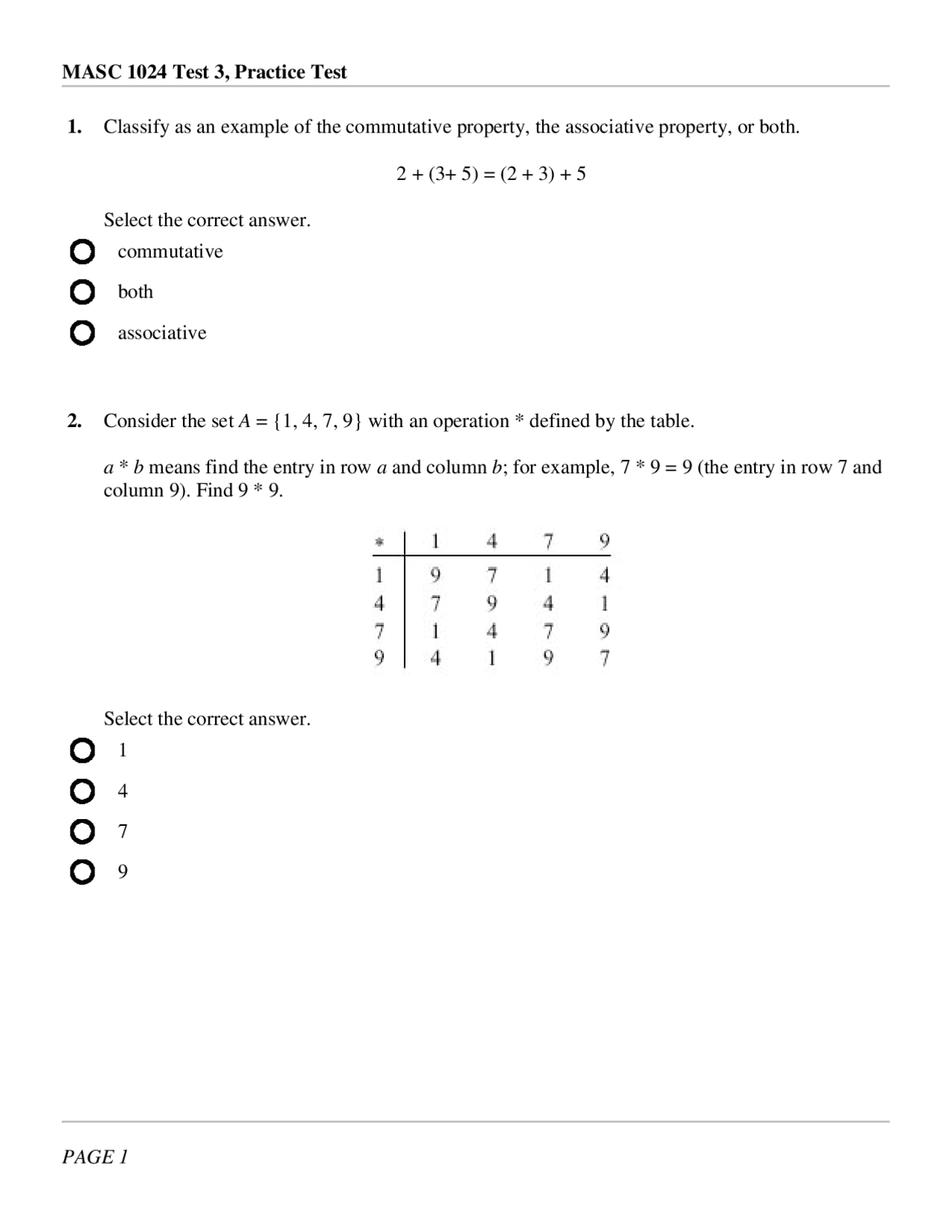 15 Multiple Choice Questions with Solution of Mathematics Science ...