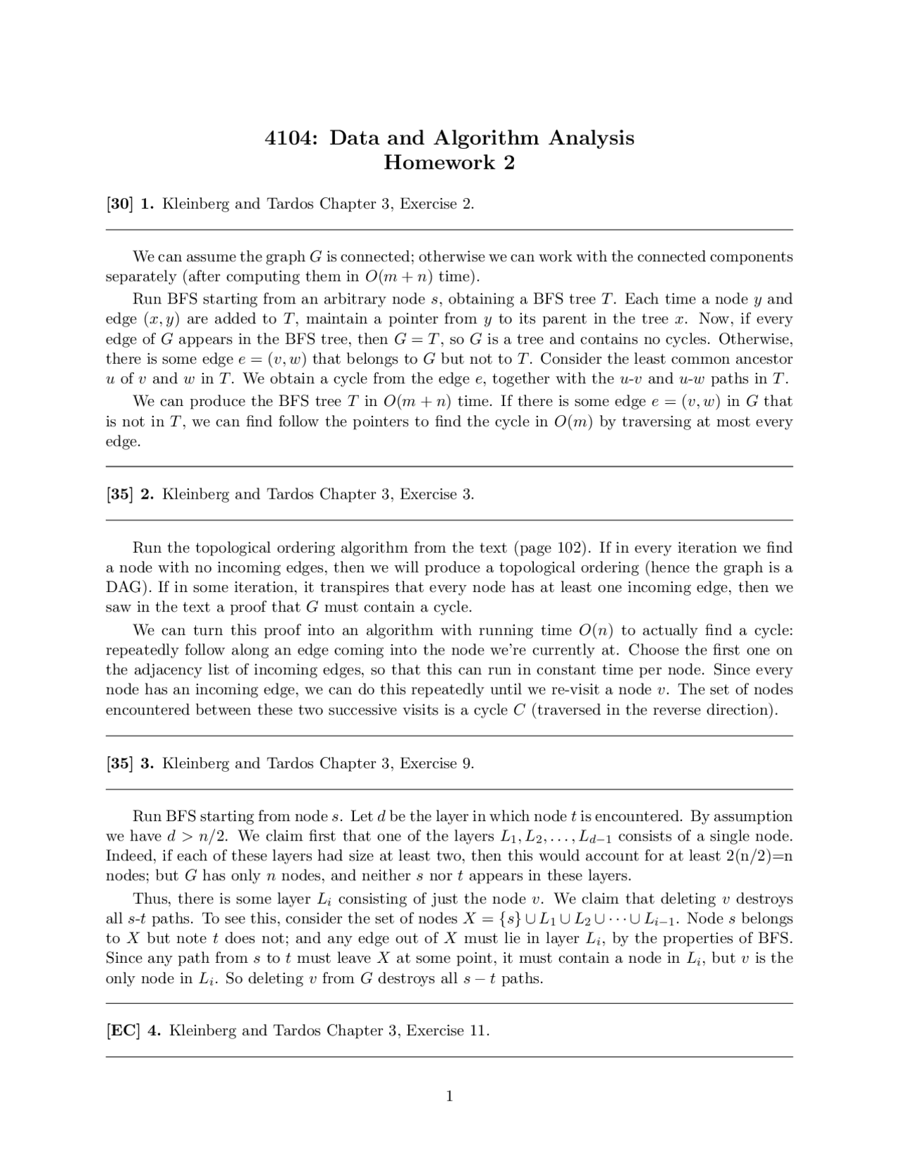 Exercise Solutions for Chapter 3 - Data and Algorithm Analysis | CS ...