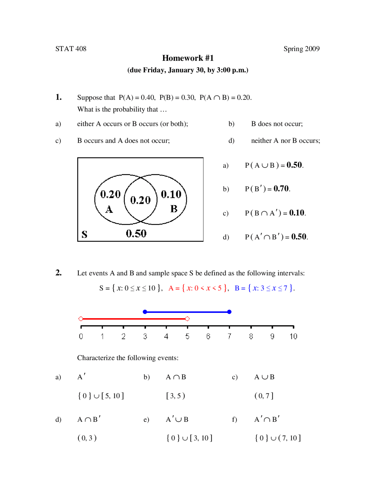Probability Statistics Assignment 1 Answers.pdf Solved Assignment 1 - Statistics and Probability II | STAT 410 ...