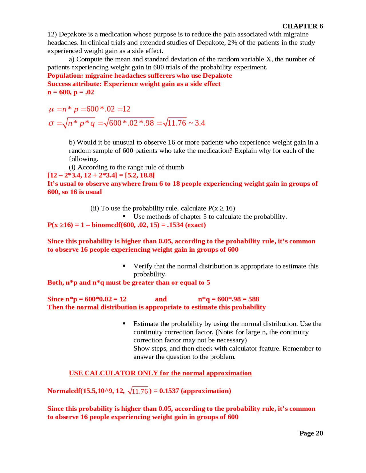 Probability Problems with Solution | Elements of Statistics | MA 116 ...