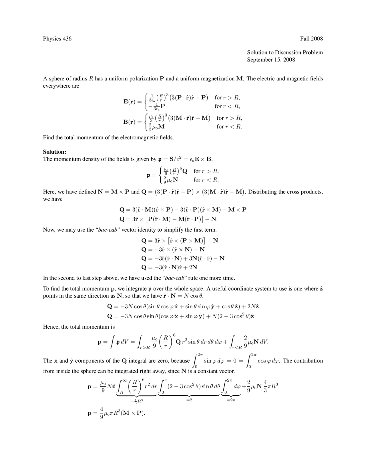 Electric and Magnetic Field - Electromagnetic Fields II | PHYS 436 ...