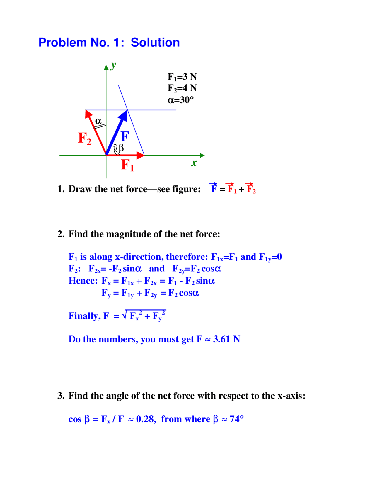 Calculus Physics Problem Example Problems with Solutions - Physics with Calculus II | PHY 2049 - Docsity