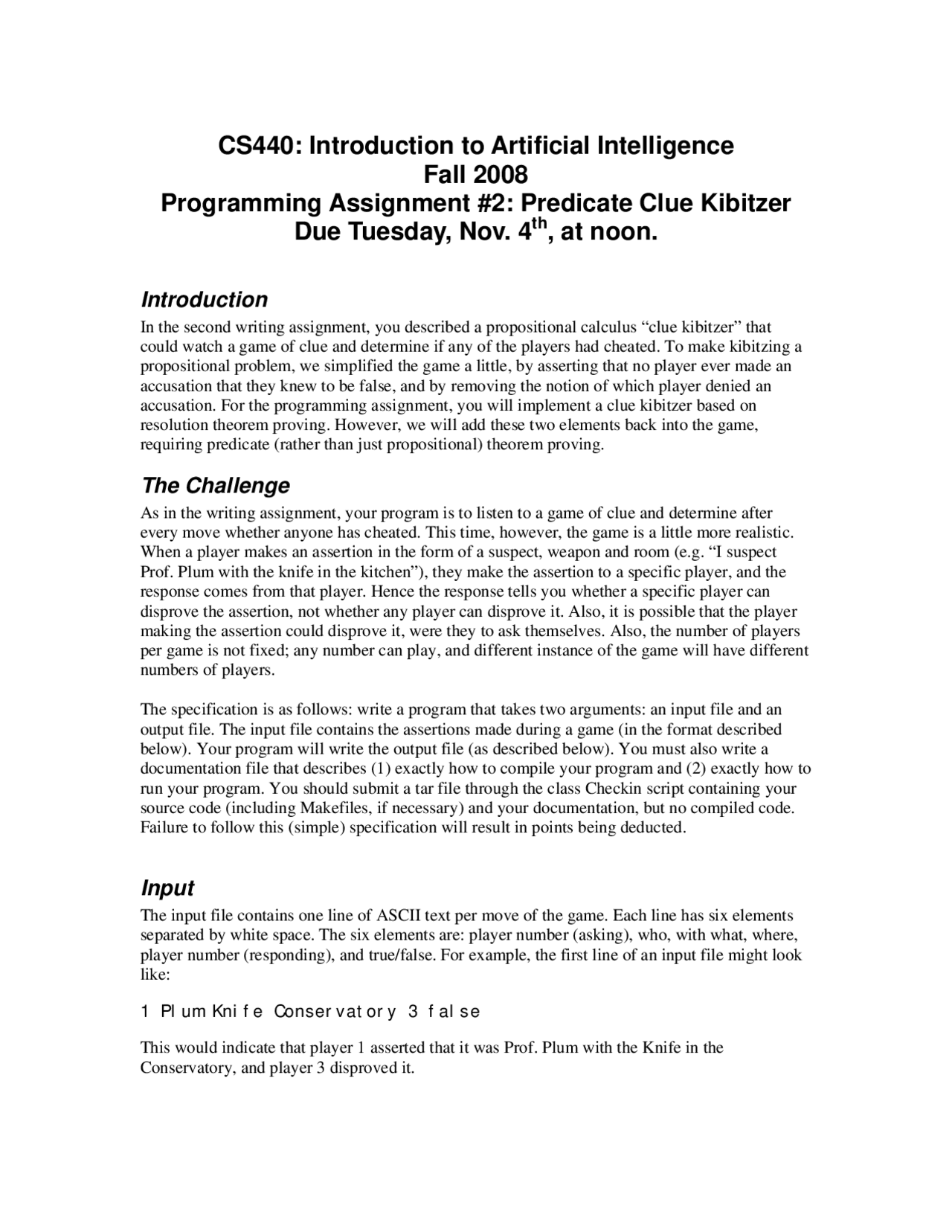 Programming Assignment 2 - Introduction to Artificial Intelligence | CS ...