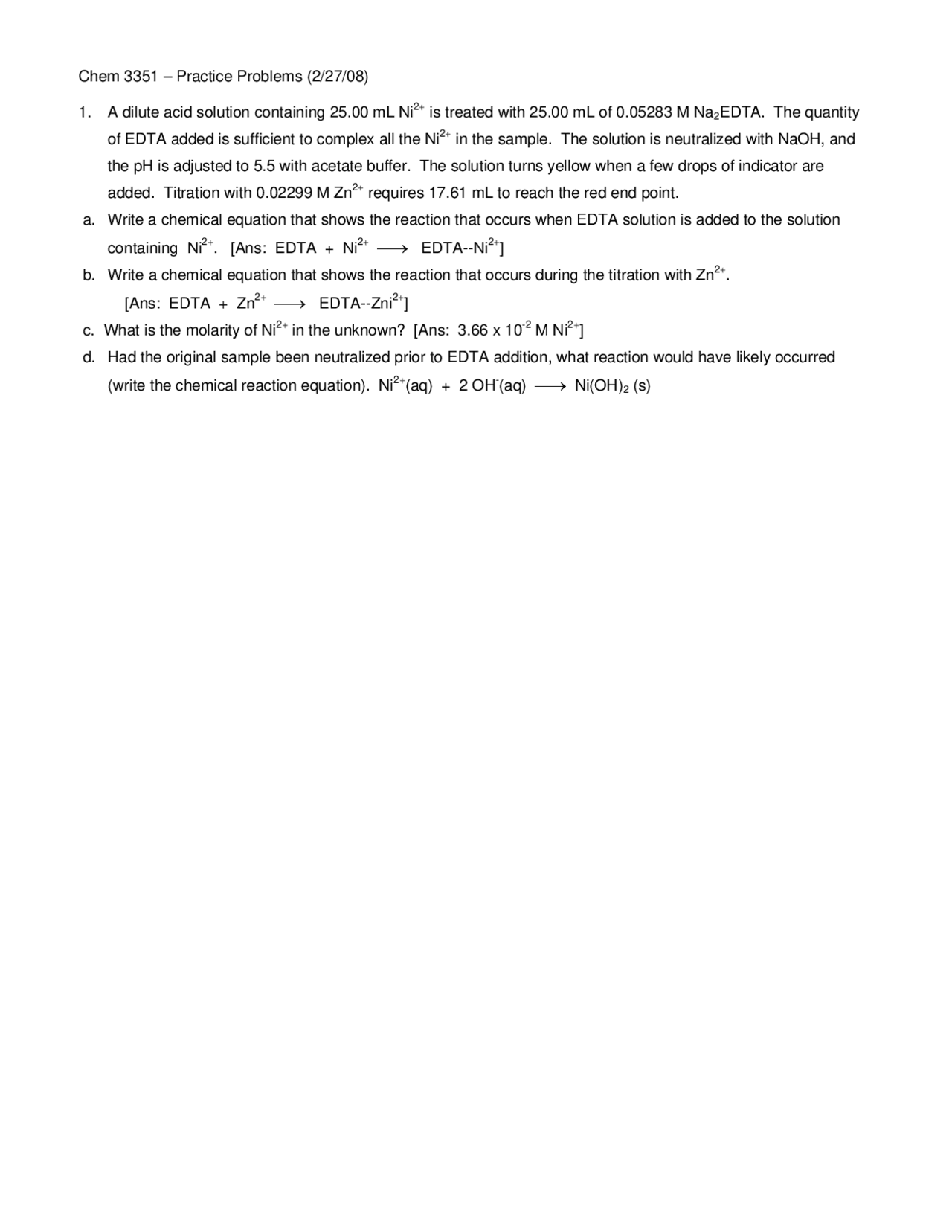 Practice Problems Review Sheet - Analytic Geometry and Calculus 1 ...