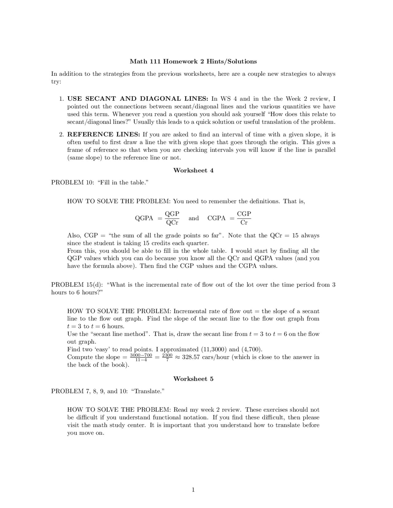 Algebra with Applications - Homework 2 Solutions | MATH 111 | Assignments  Mathematics - Docsity