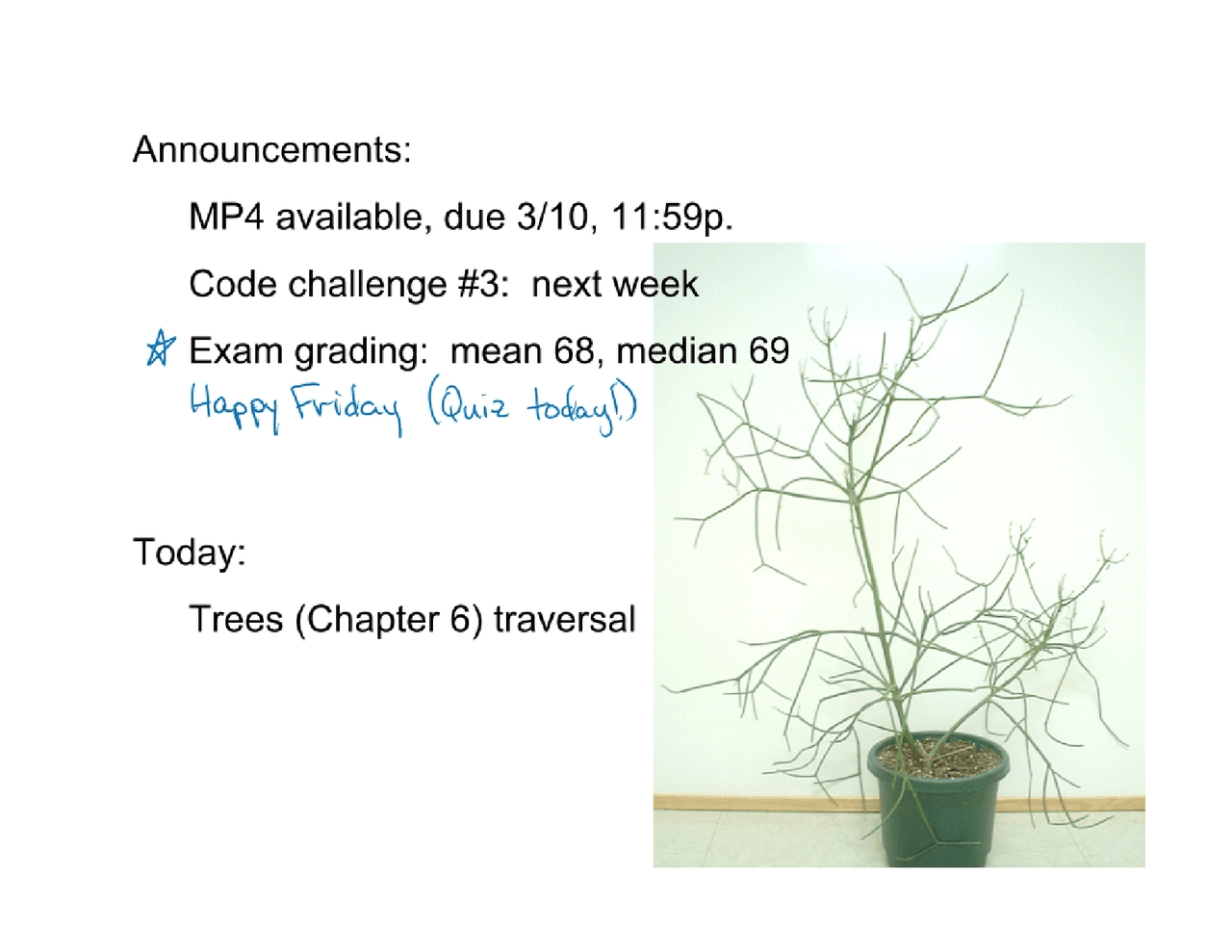 Quiz with Solution on Trees Traversal Data Structures CS 225 Docsity