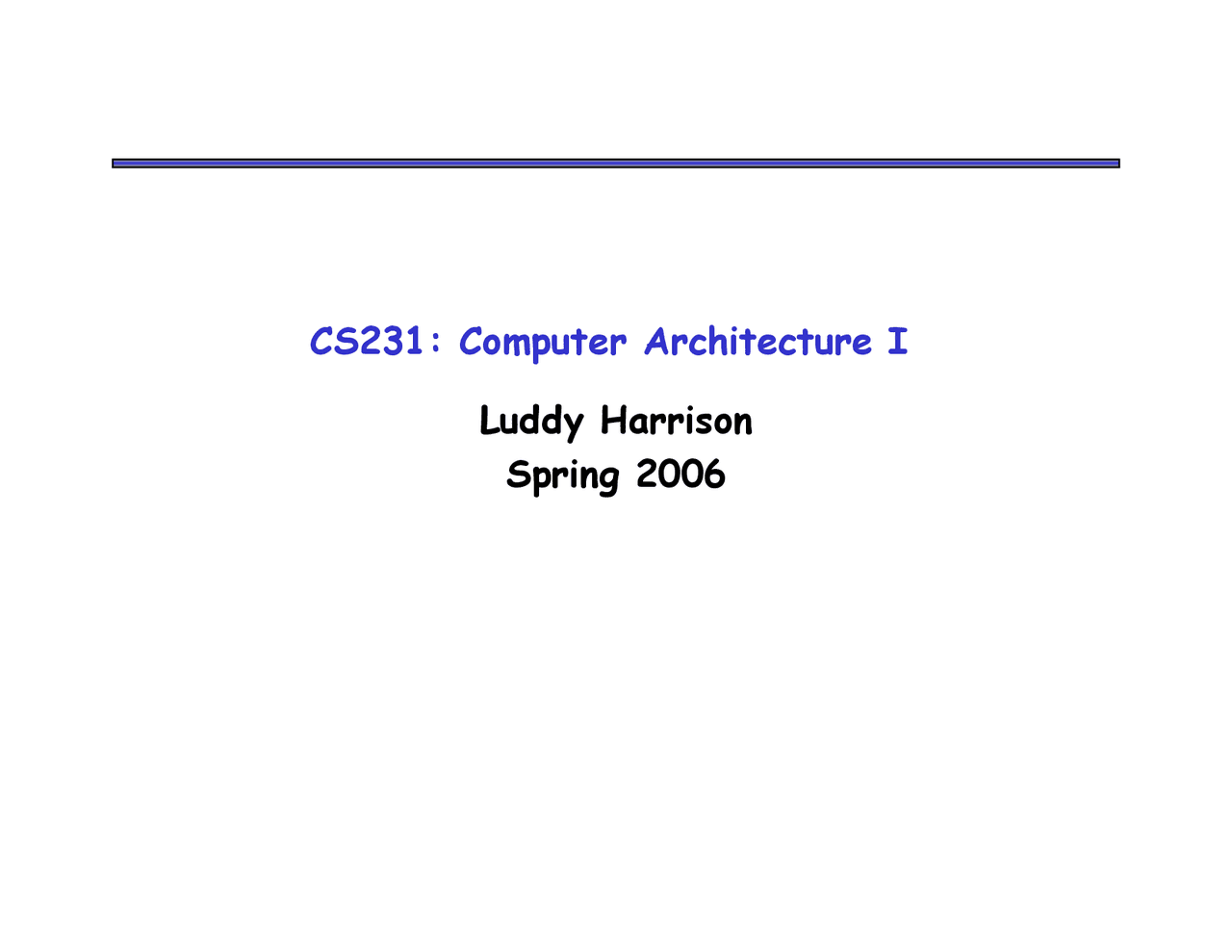 cs 2308 exam i review. - ppt download Images High... Study Materials for Computer Architecture I | CS 231 - Docsity