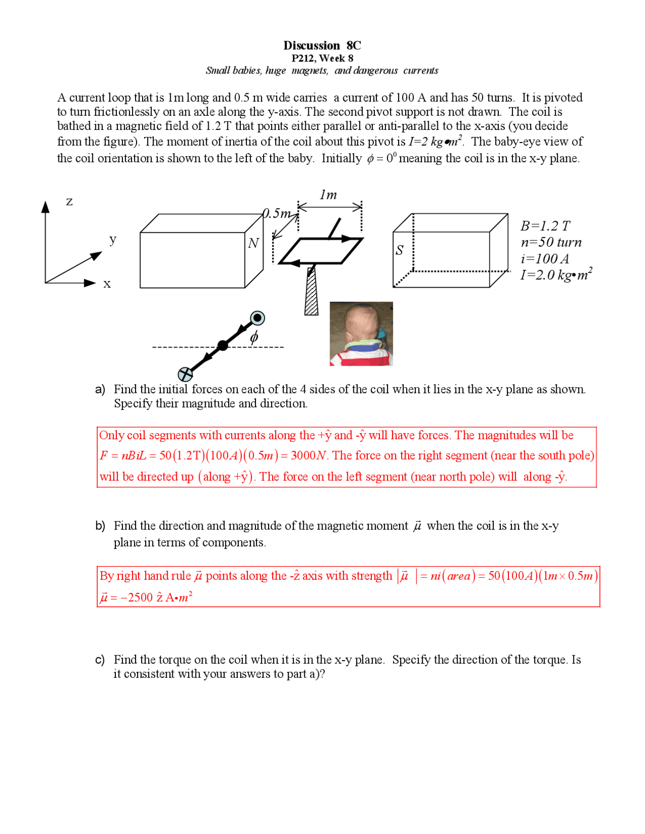 Small Babies, Huge and Dangerous Currents PHYS 212 Docsity