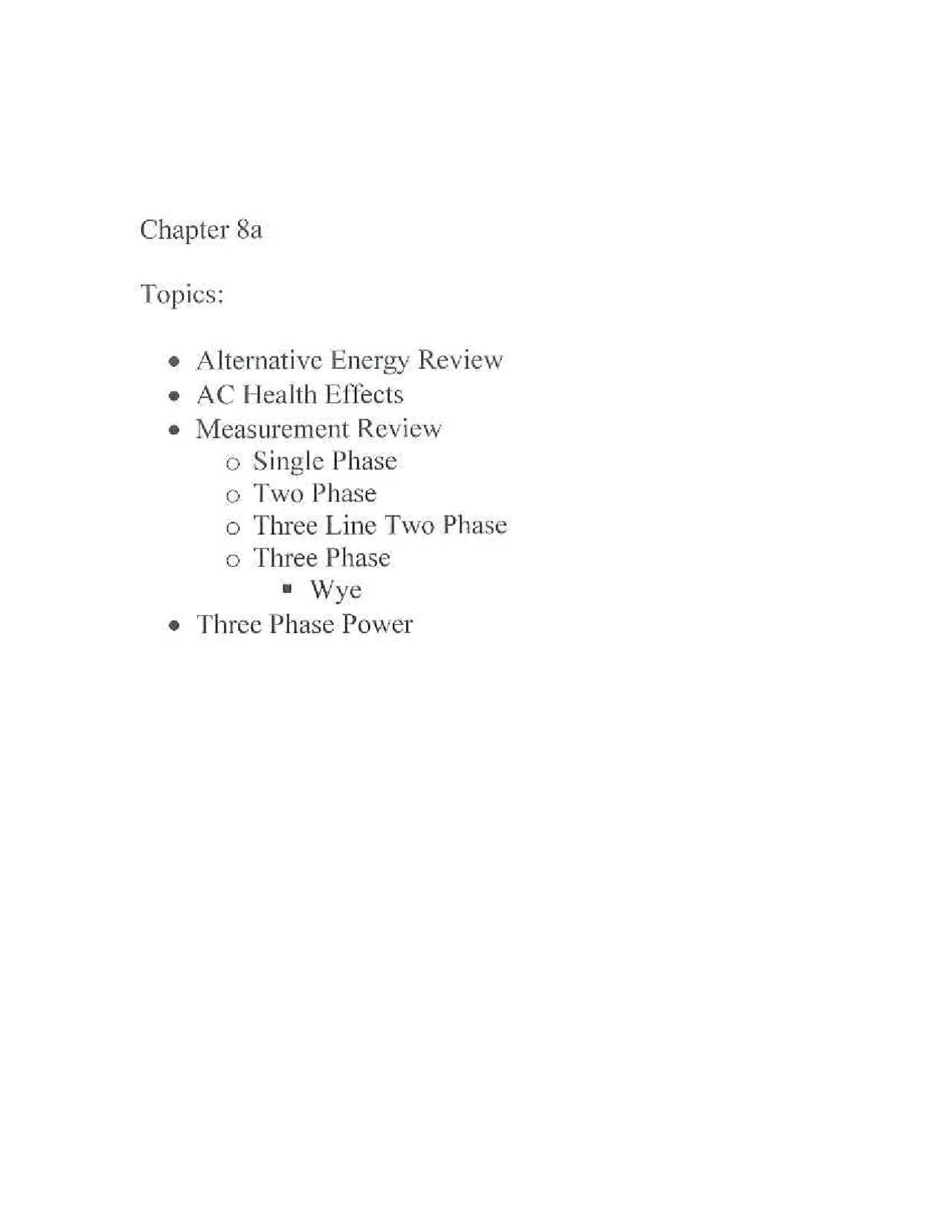 Alternative Energy, AC Health Effects, Three Phase Power | ECE 461 ...