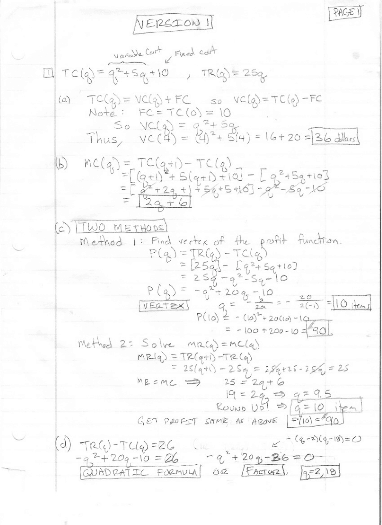 Fixed And Variable Math Problem Algebra with Applications - Variable and Fixed Costs | MATH 111 - Docsity