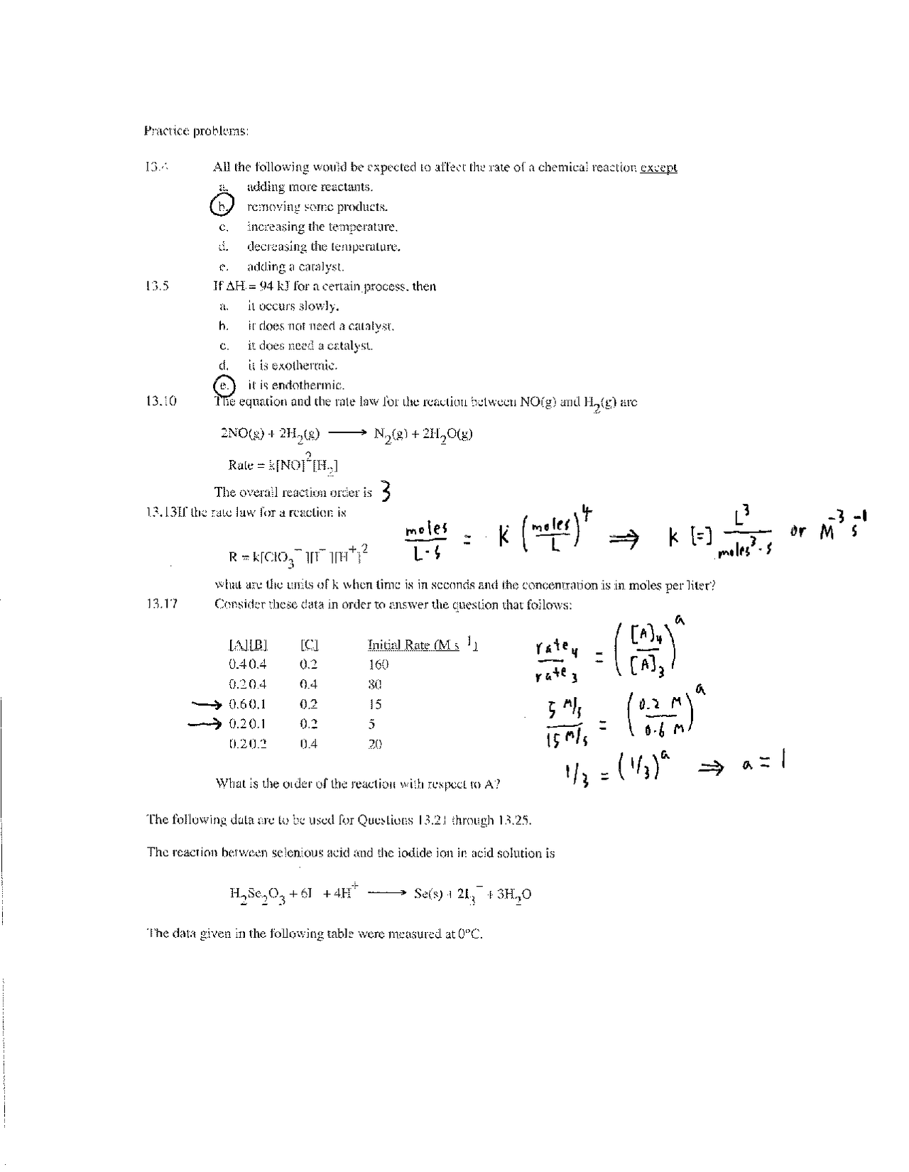 Exam 1 Problems with Solutions - General Chemistry | CHEM 162 - Docsity