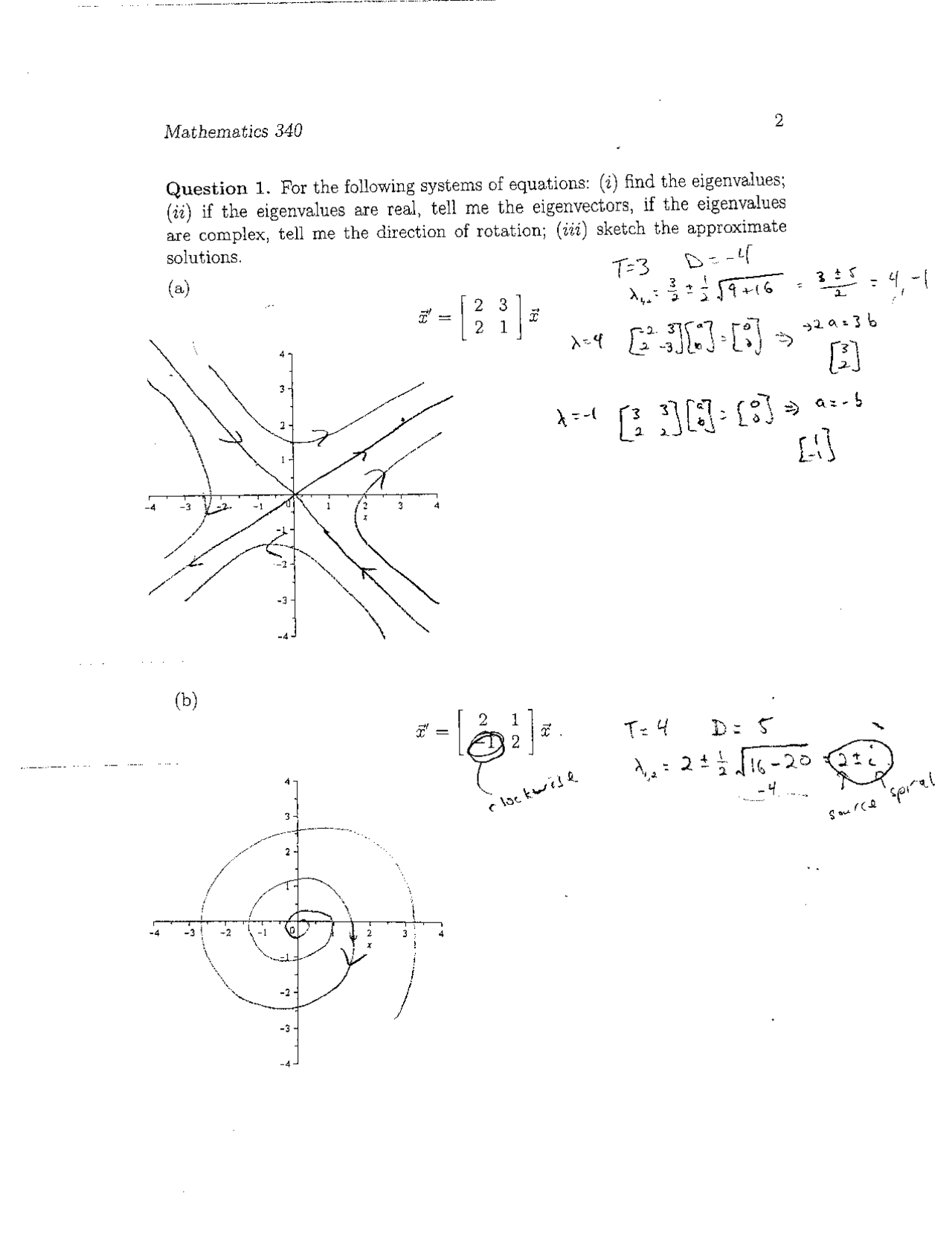 Questions with Solutions - Introduction to Ordinary Differential ...