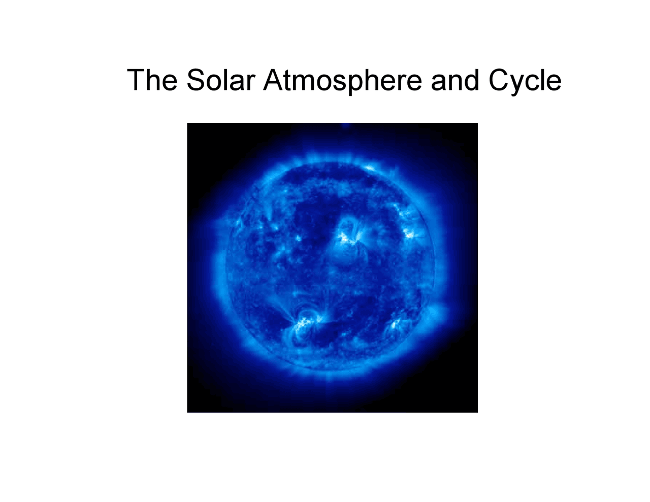 The Solar Atmosphere and the Cycle in Space Travel | ESS 102 - Docsity
