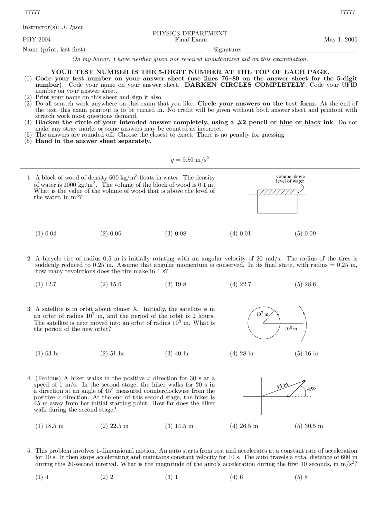 14 Multiple Choice Questions - Applied Physics 1 | Final Exam | PHY ...