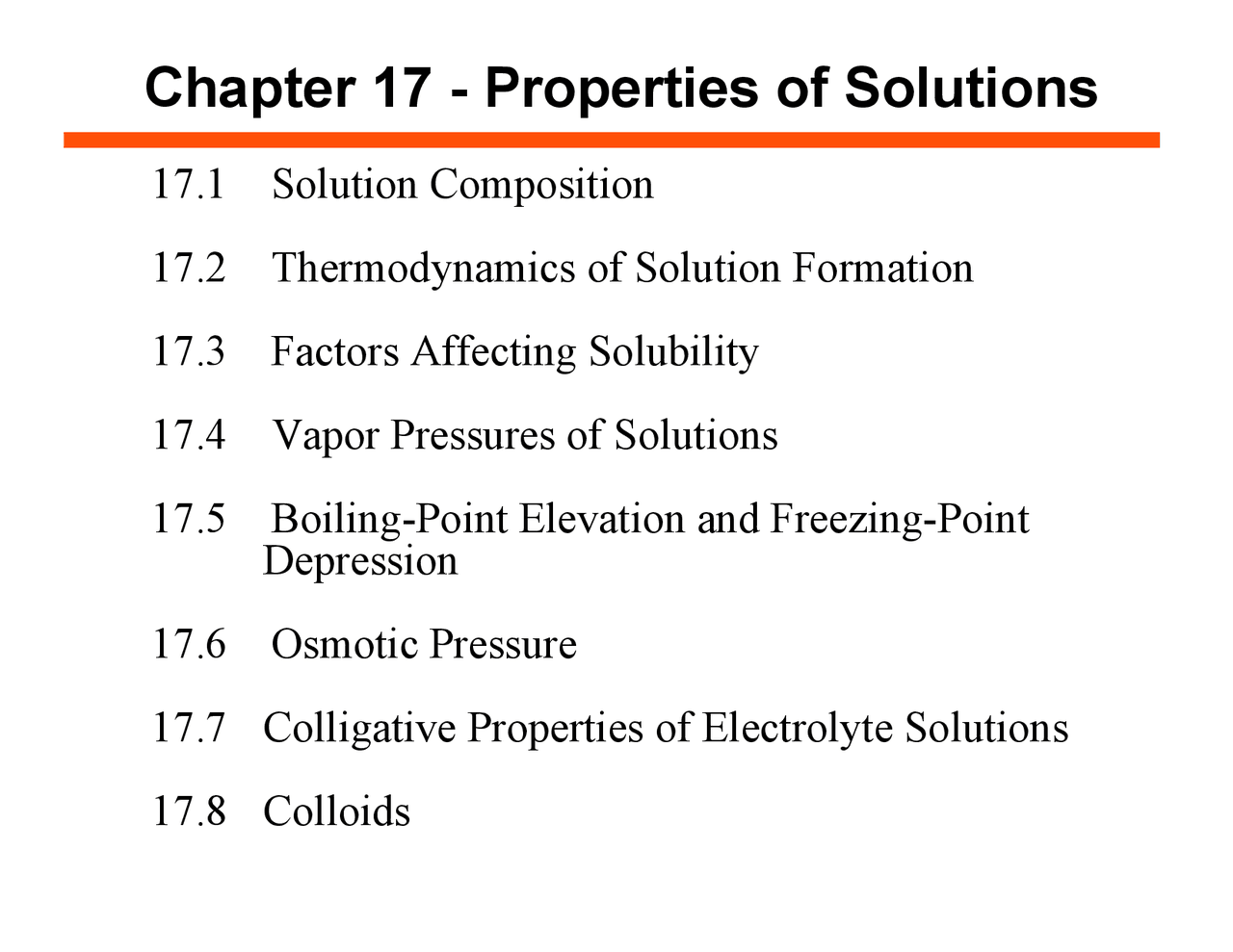 Properties of Solutions - General Chemistry - Slides | CHEM 162 - Docsity