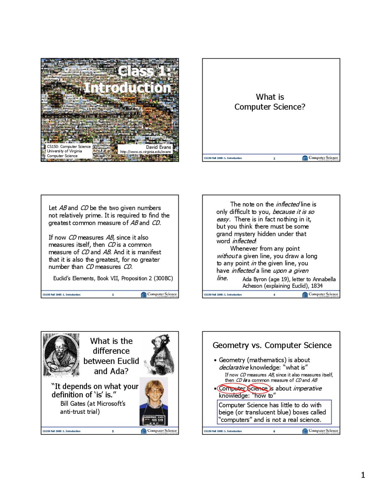 What is Computer Science - Lecture Slides | CS 200 - Docsity