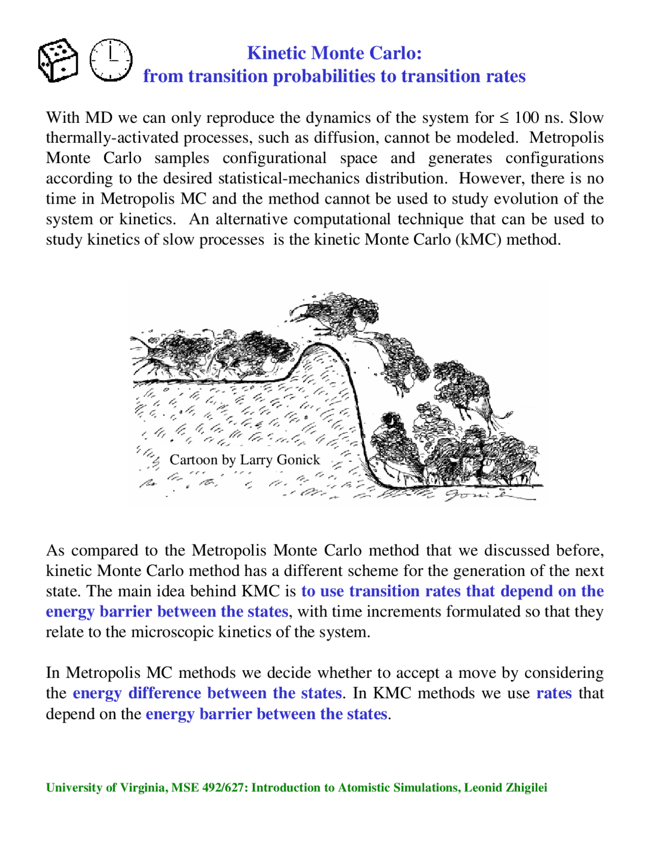 Kinetic Monte Carlo From Transition Probabilities to Transition Rates ...