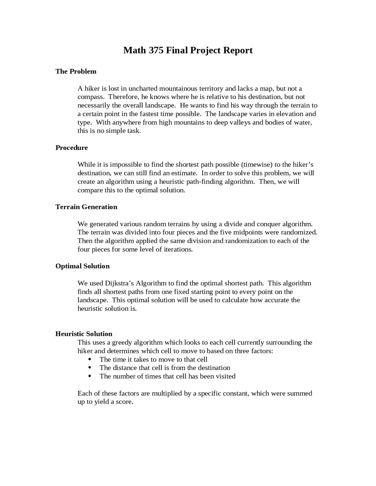 Final Project Report for Introduction to Numerical Computing | MATH 375 ...