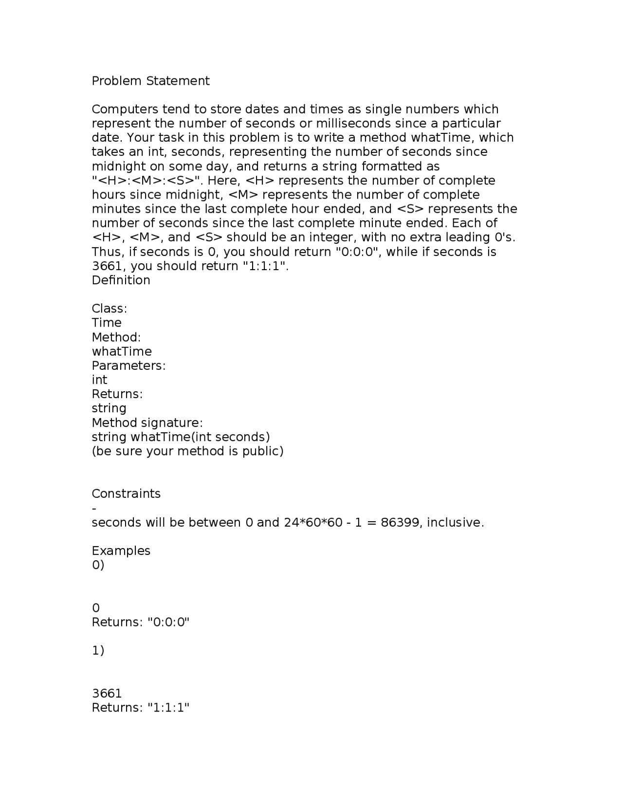 Problem Statement - Software Engineering | CSC 370 | Assignments ...
