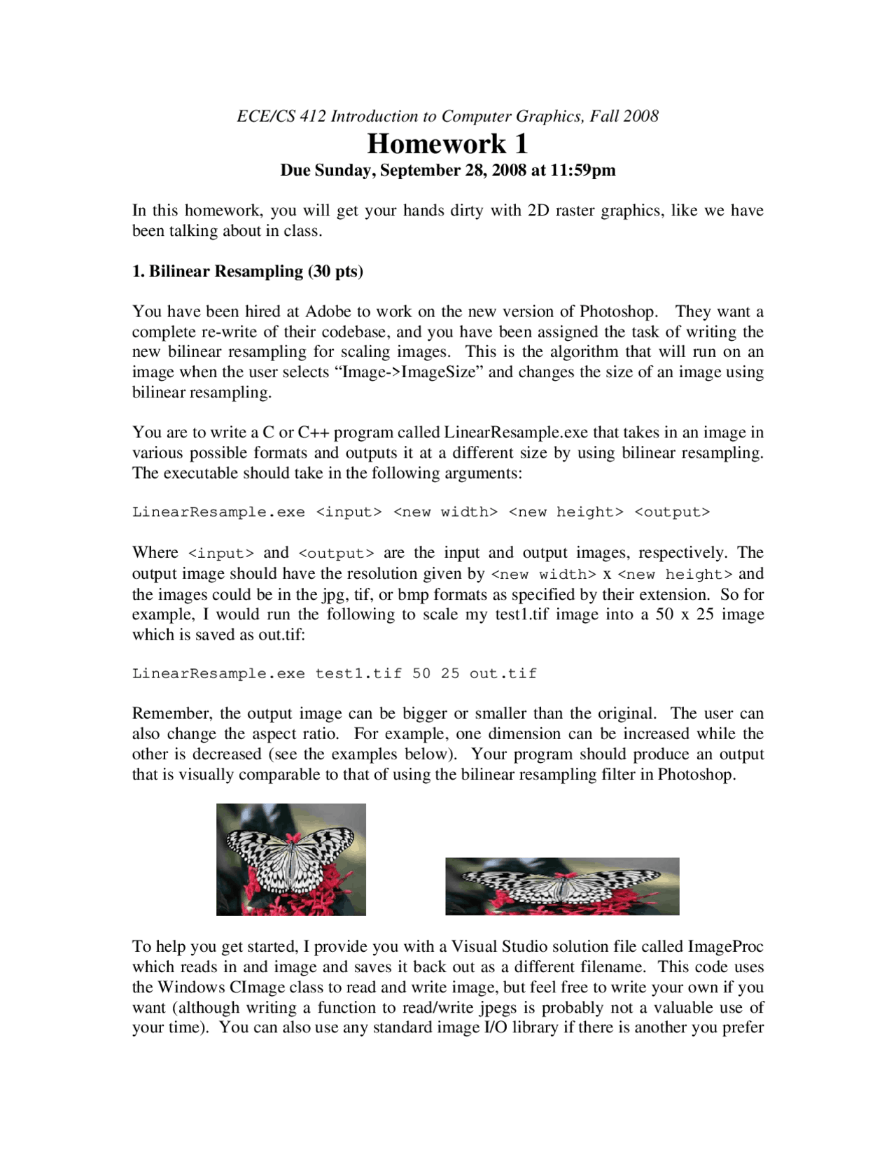 Introduction to Computer Graphics - Assignment 1 | CS 412 - Docsity