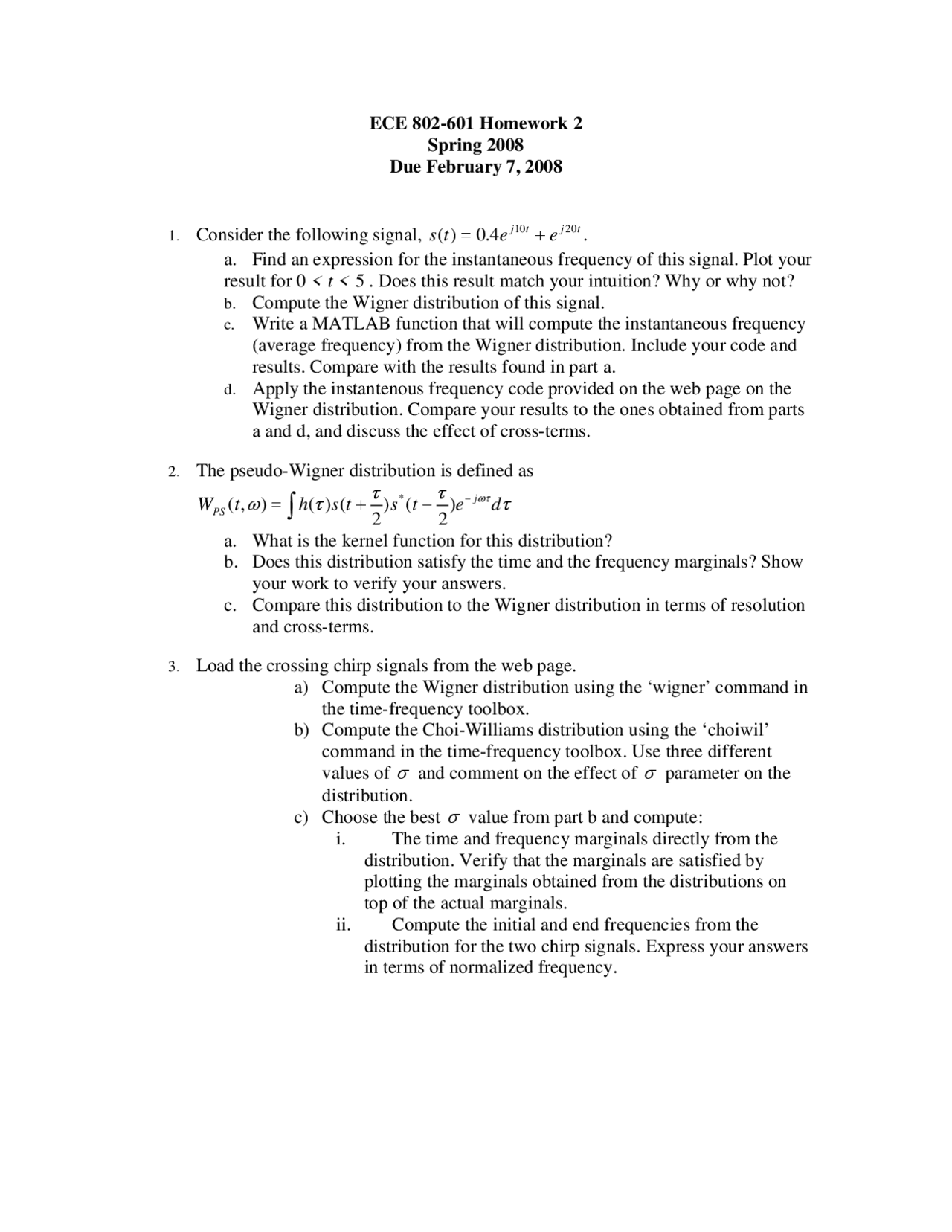 Homework 2 for Investigation of Special Topics in Electrical ...