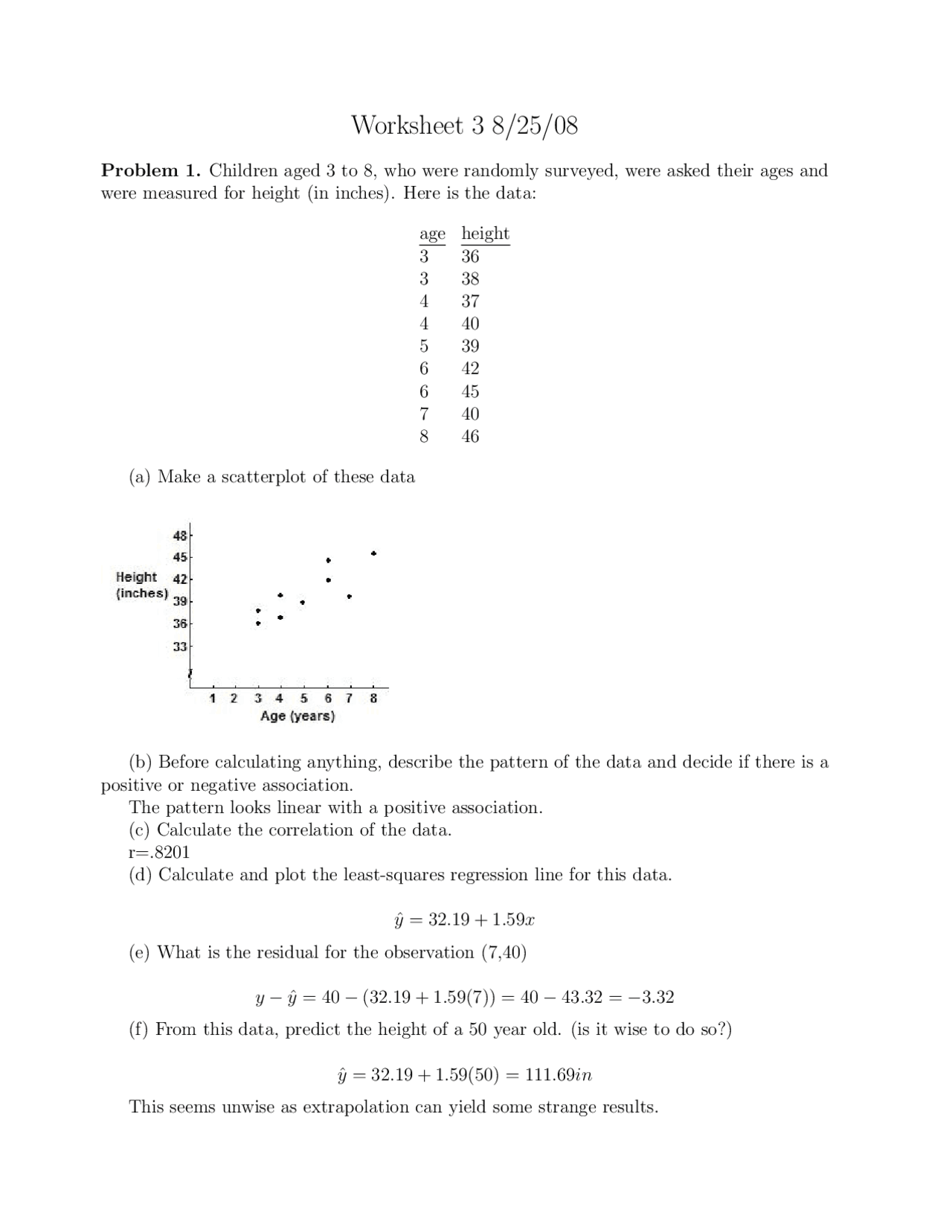 Assignment 3 Problems with Solutions - Probability and Statistics ...